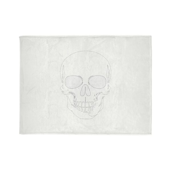 Sketched Skull Plush Blanket