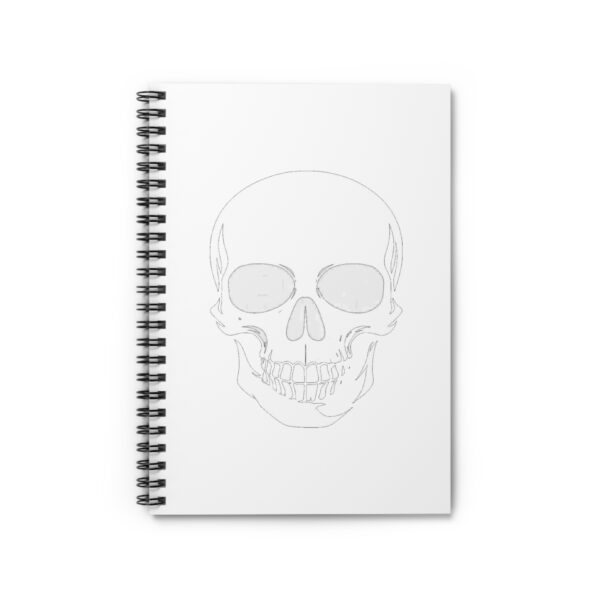 Skull Sketch Spiral Notebook