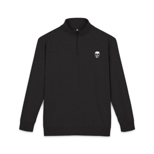 Embroidered Skull Fleece Pullover
