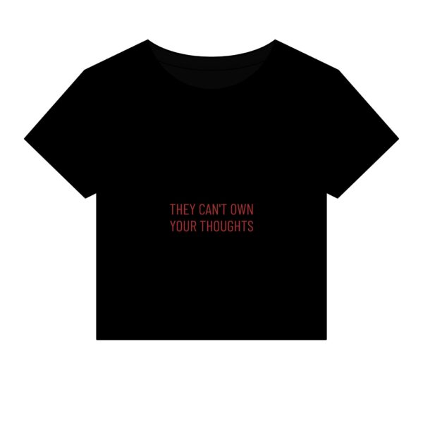 Skull & Quote Crop Tee