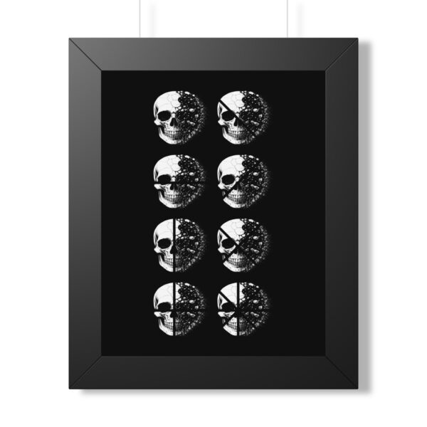 Skull Phases Framed Poster