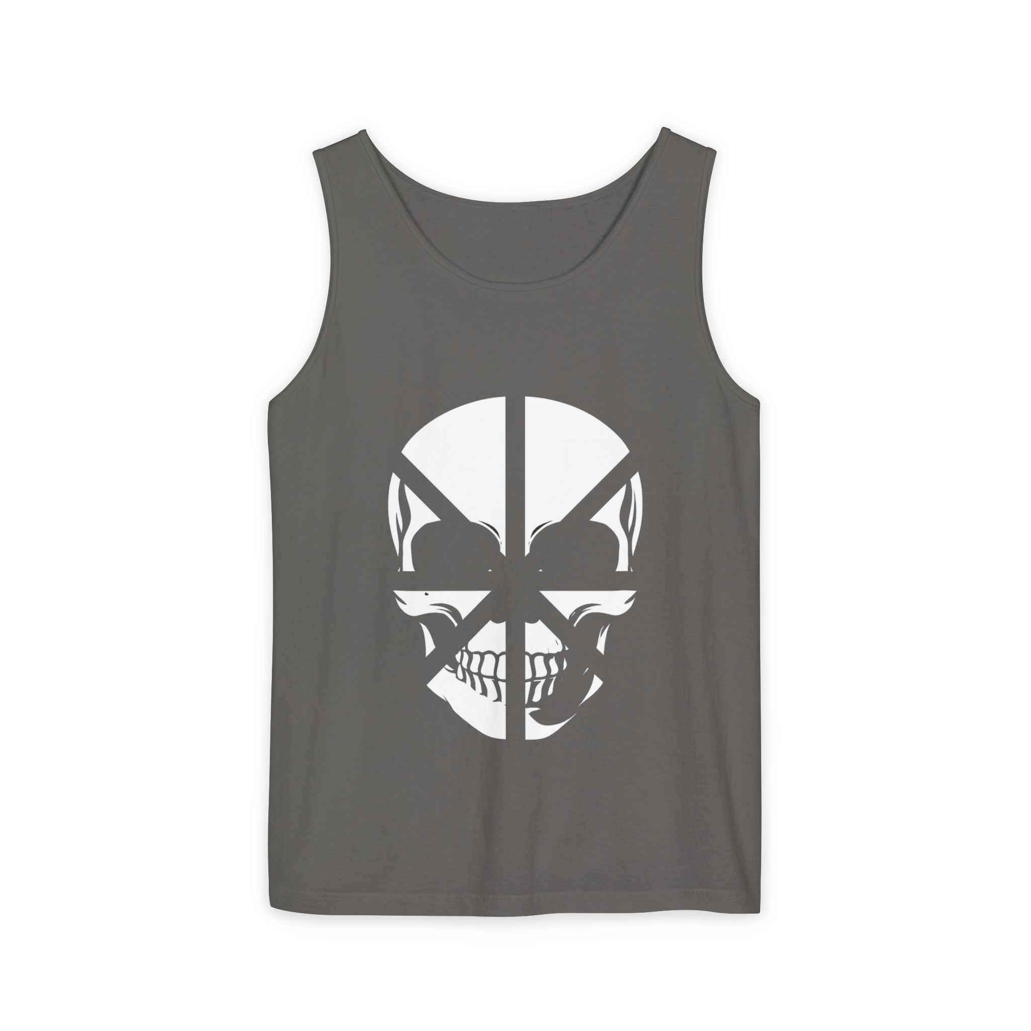 Alien Skull Tank Top — Subtle Sci‑Fi Skull Graphic Sleeveless Tee - Image 18