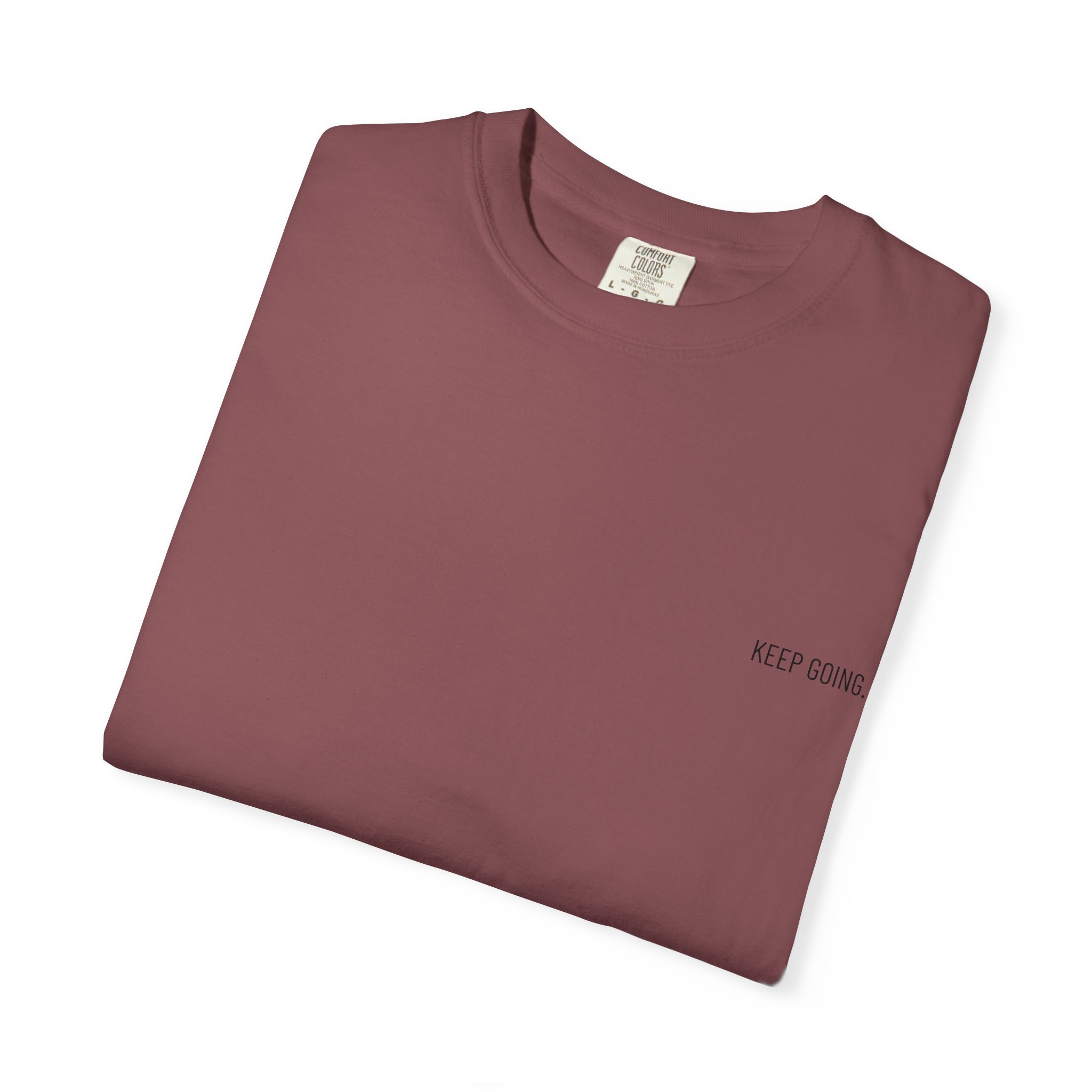 Peace Moon T-Shirt — Minimal 'Keep Going' Graphic Tee with Repeating Peace Moon Back Print - Image 13