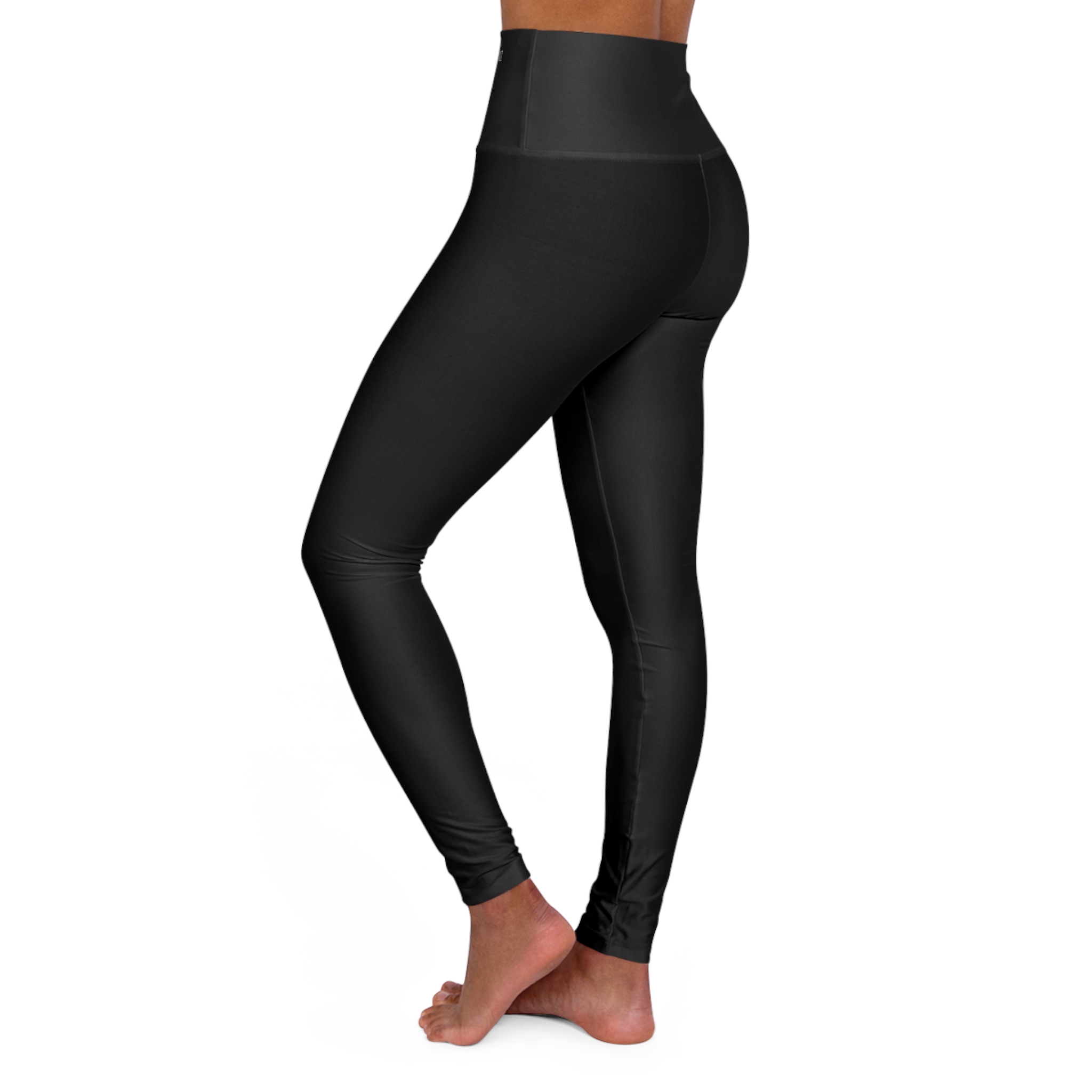 High-Waist Yoga Leggings — Sleek Black Performance Leggings - Image 4