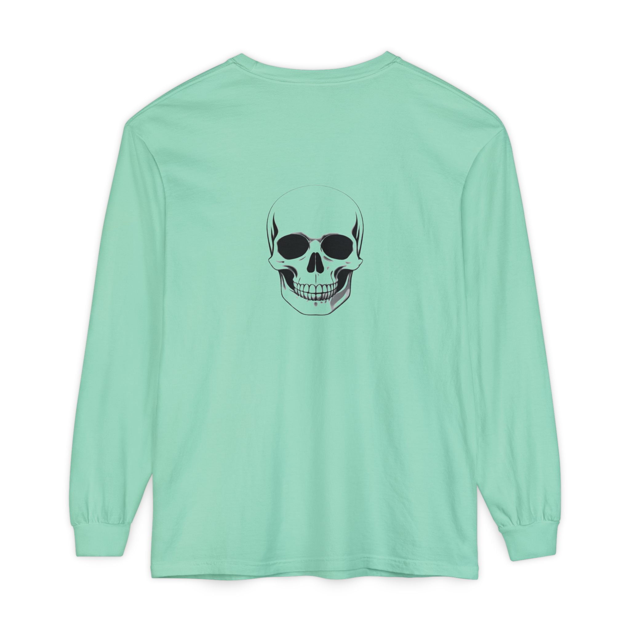 Keep Going Long Sleeve Tee — Minimal Skull Graphic - Image 9