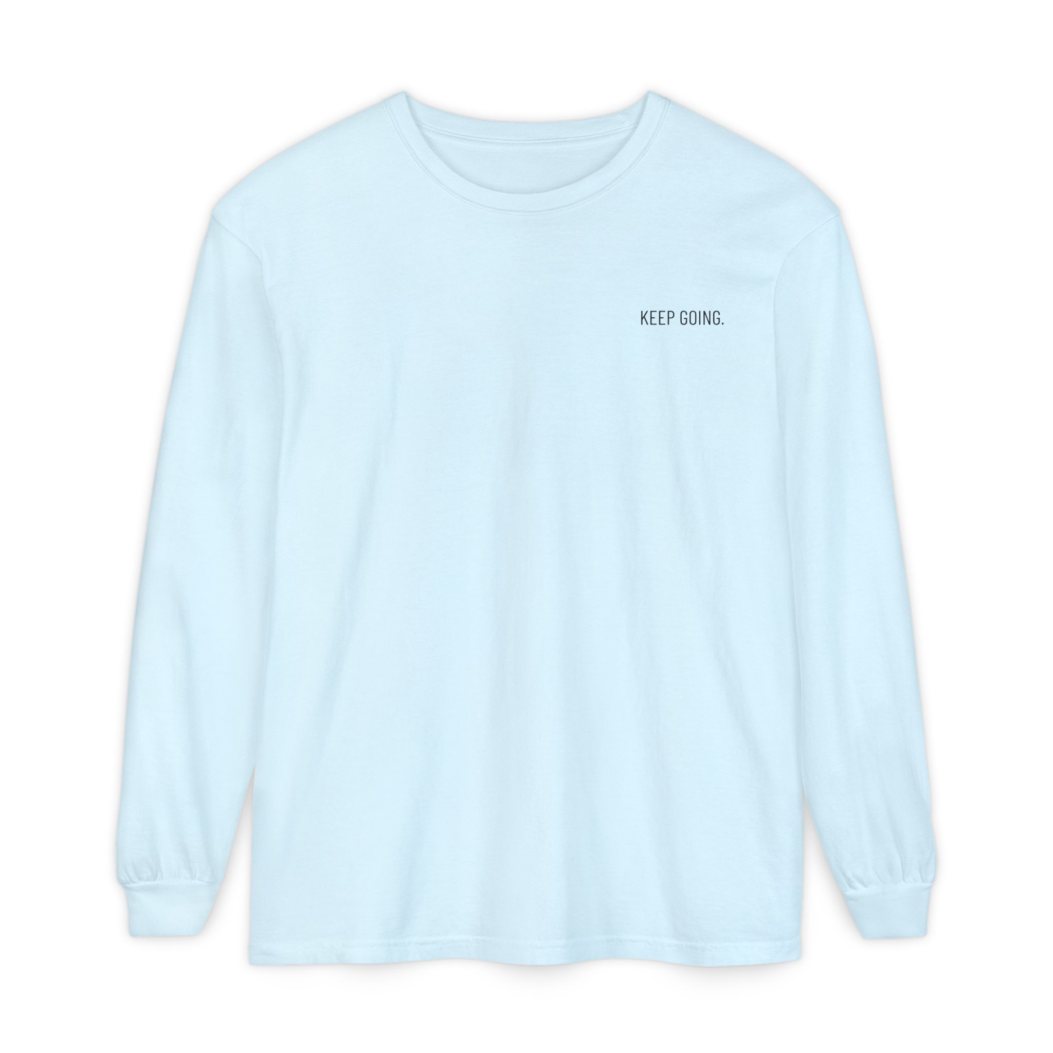 Keep Going Long Sleeve Tee — Minimal Skull Graphic - Image 12
