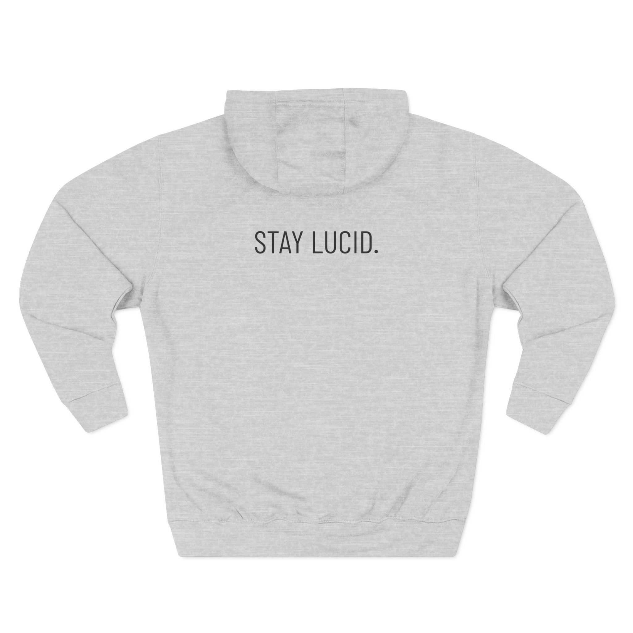 Stay Lucid Hoodie — Minimal Lunar Skull Graphic Pullover - Image 6