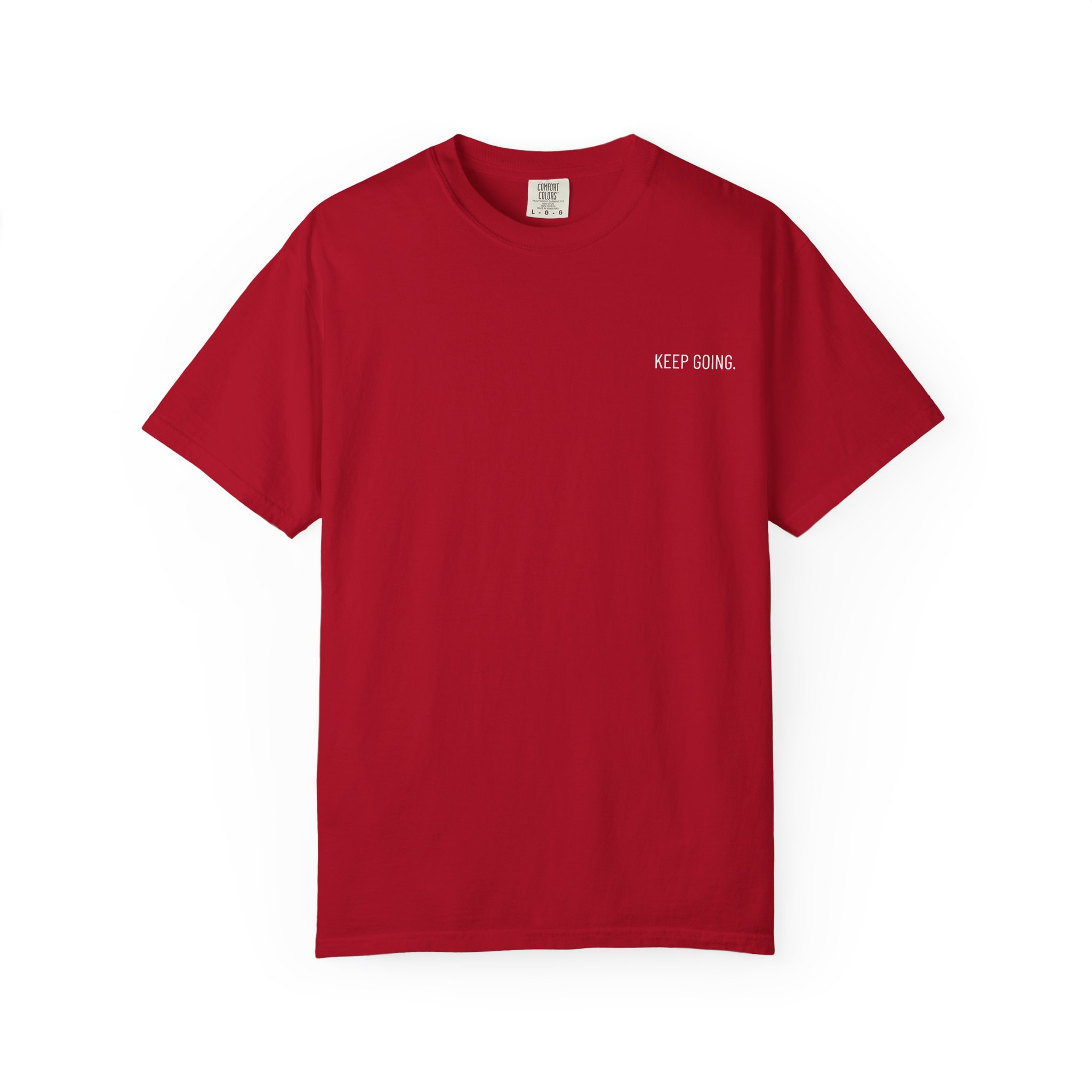 Skull Back Tee — 'Keep Going' Minimalist Garment-Dyed T-Shirt - Image 44