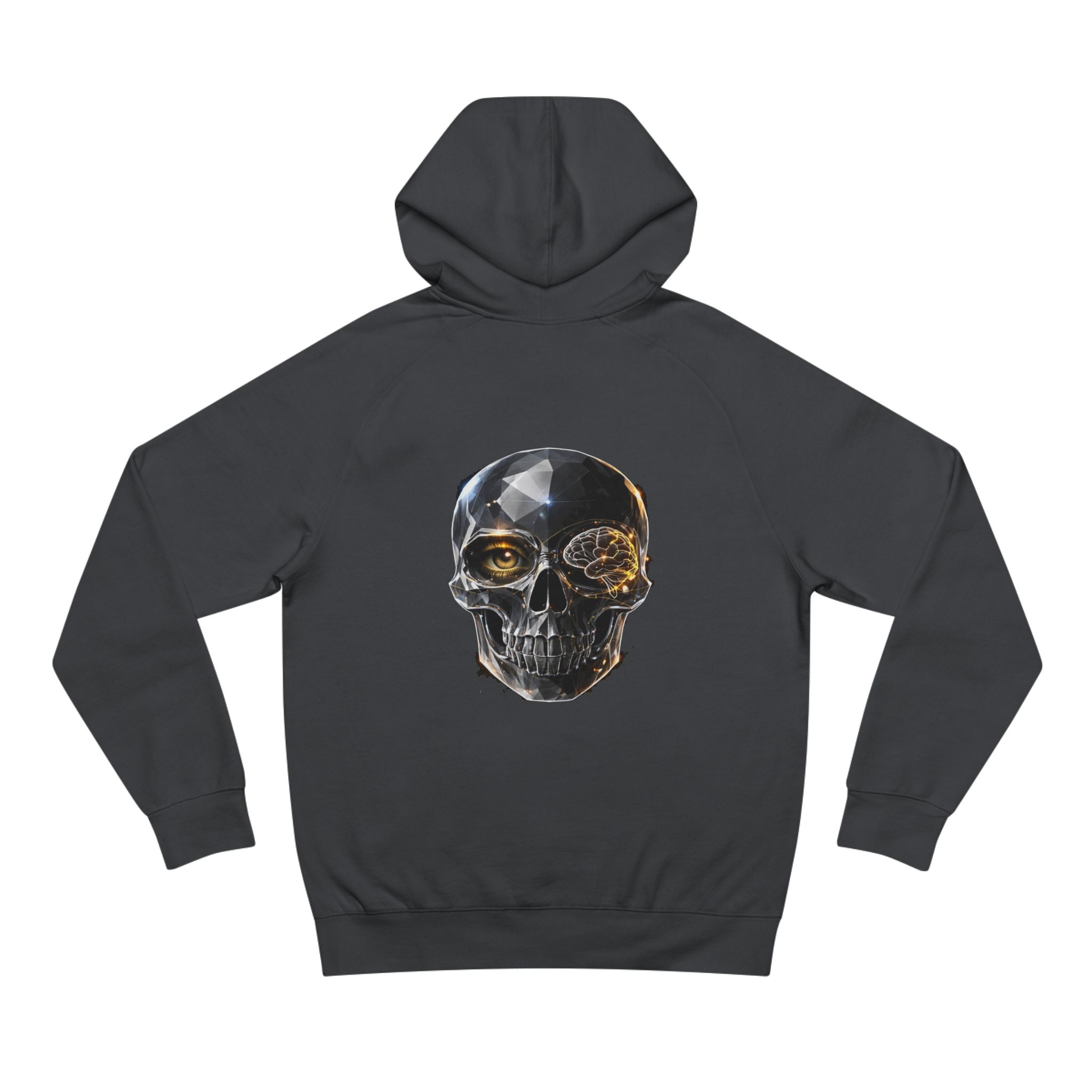 Skull Graphic Hoodie — Metallic Black Skull - Image 11