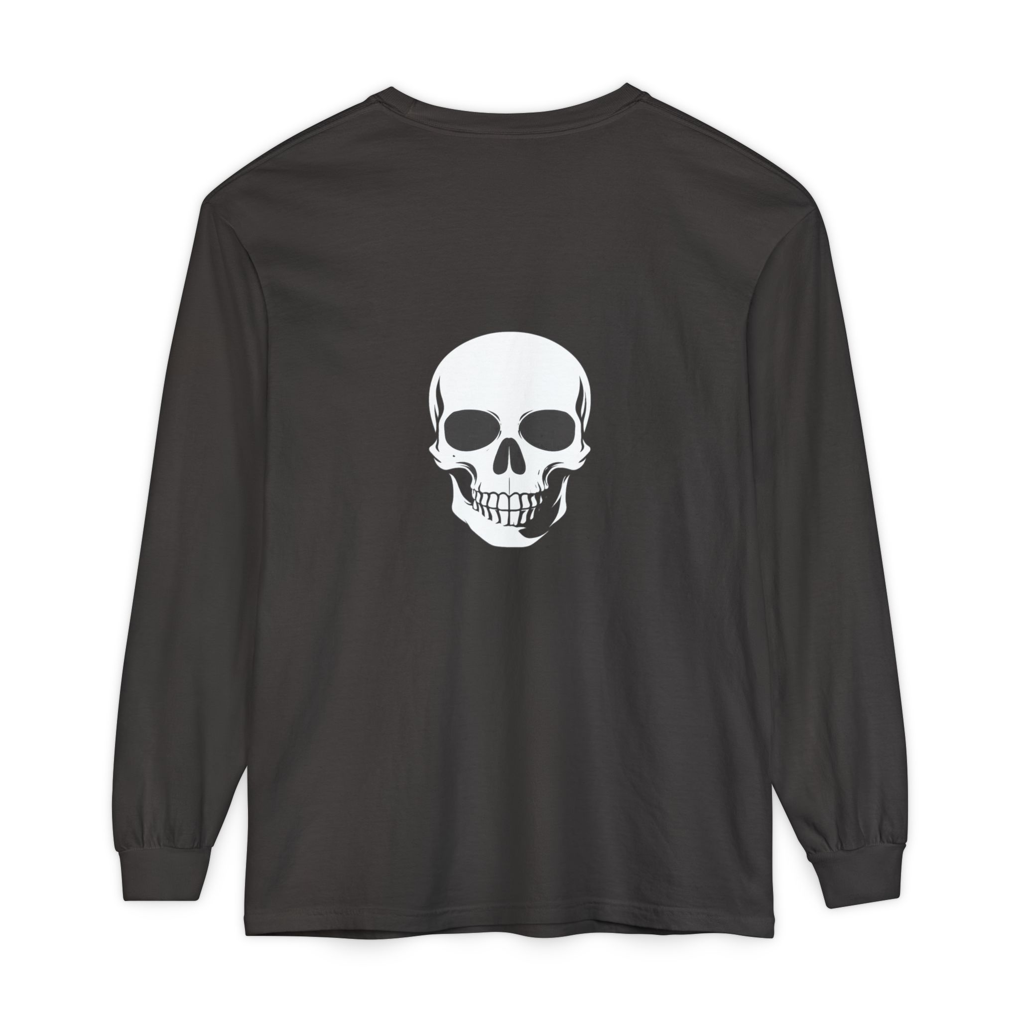 Skull Graphic Long Sleeve Tee — "Keep Going" Minimalist Motivation - Image 15