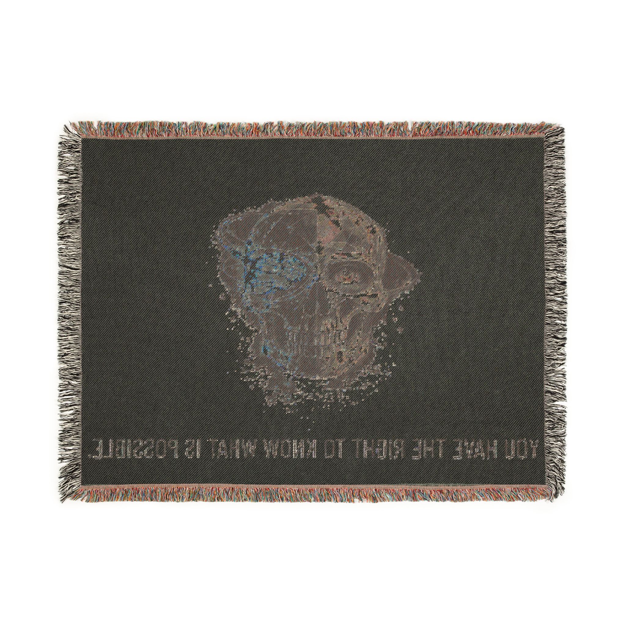 YHRK Woven Blanket — You Have The Right To Know What Is Possible. · LVL4 · Skull LVL4 - Image 12