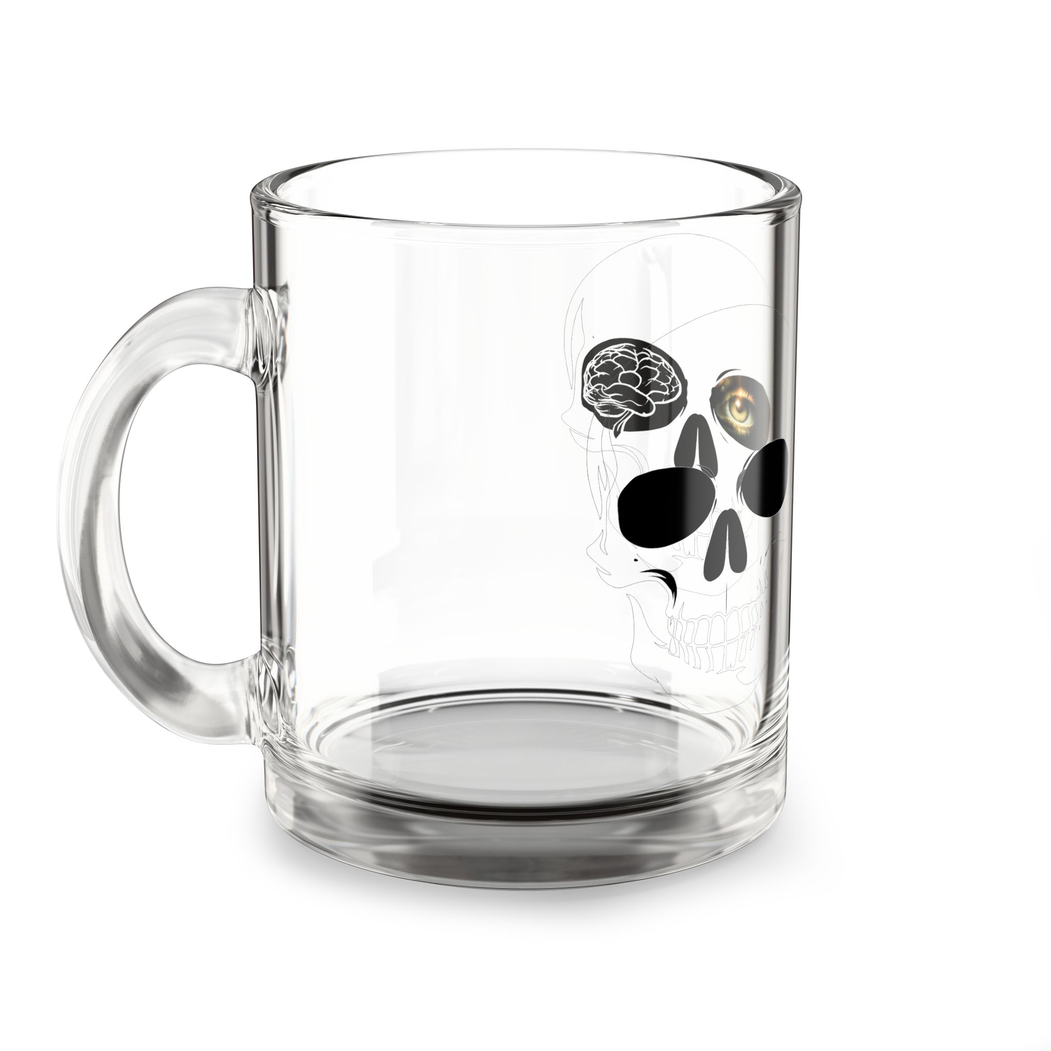 YHRK Glass Mug — The Awakening · LVL1 to LVL2 · Skull Series - Image 3