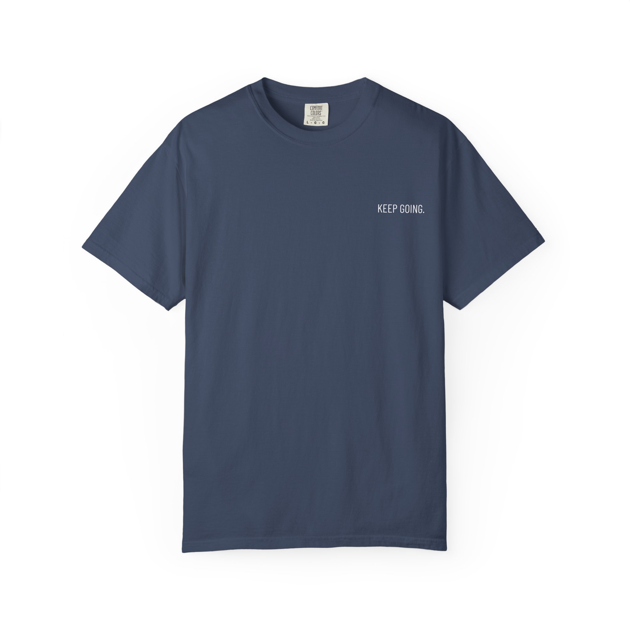 Skull Back Tee — 'Keep Going' Minimalist Garment-Dyed T-Shirt - Image 29