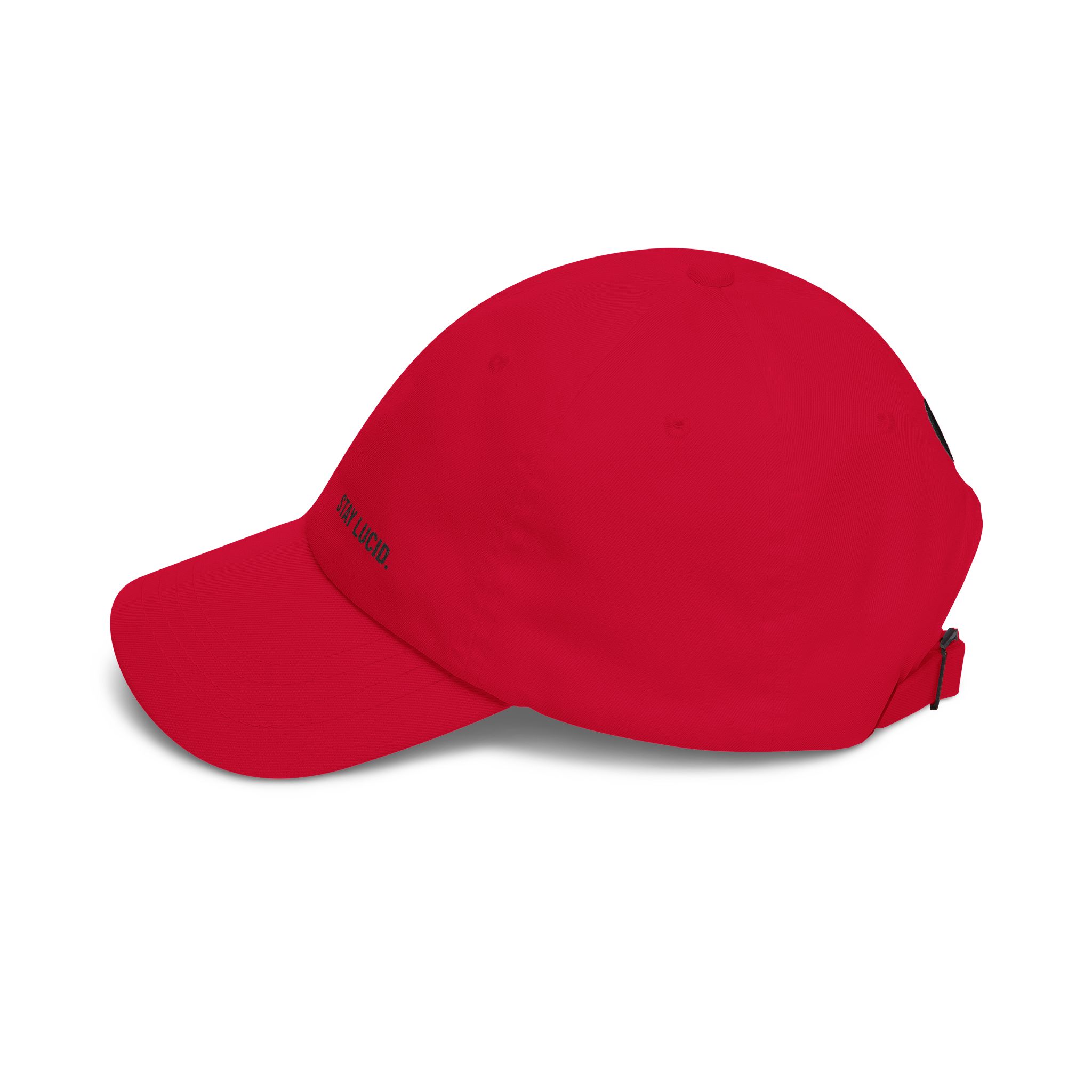 Stay Lucid Dad Cap — Minimal Embroidered White Baseball Hat - Image 27