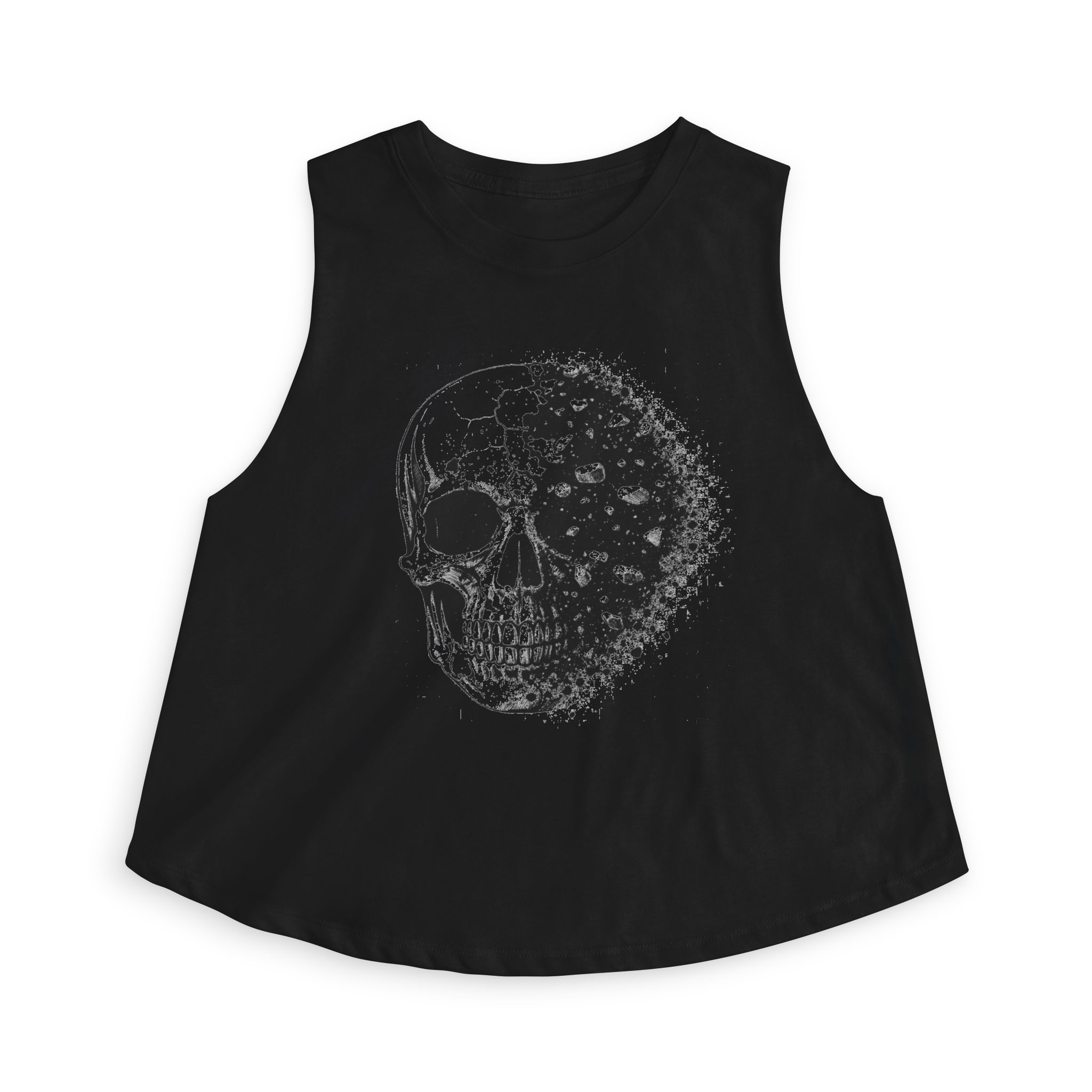 Women's Crop Top — Gothic Skull - Image 2