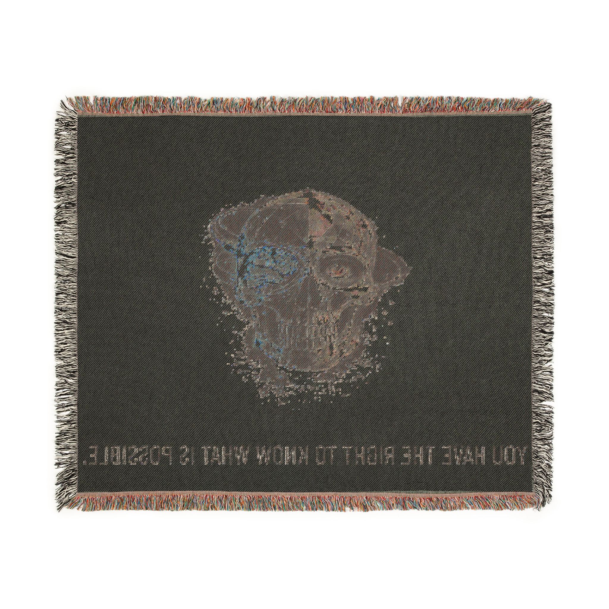 YHRK Woven Blanket — You Have The Right To Know What Is Possible. · LVL4 · Skull LVL4 - Image 7