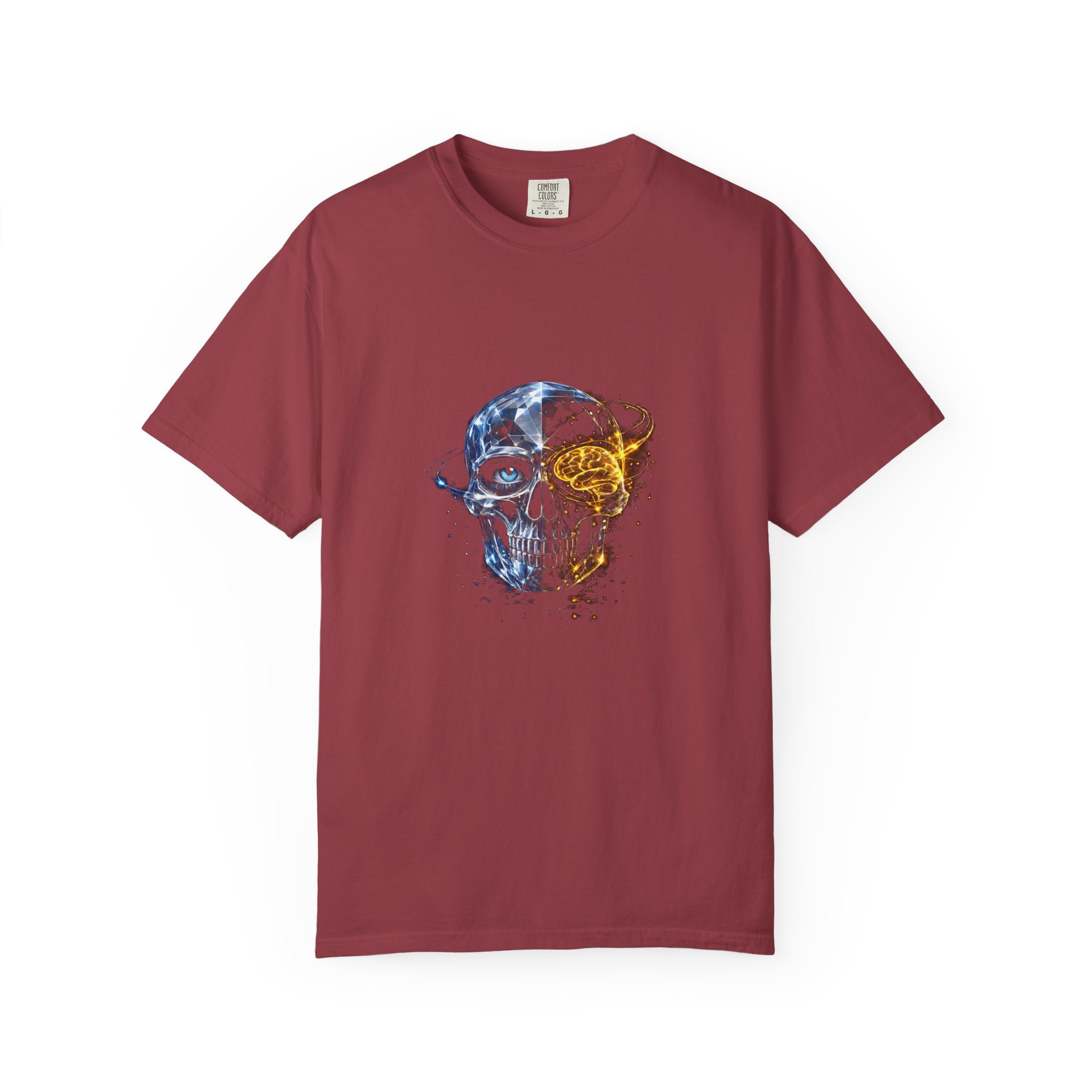 Skull and Rose Art Tee — Watercolor Skull Graphic T-Shirt - Image 41