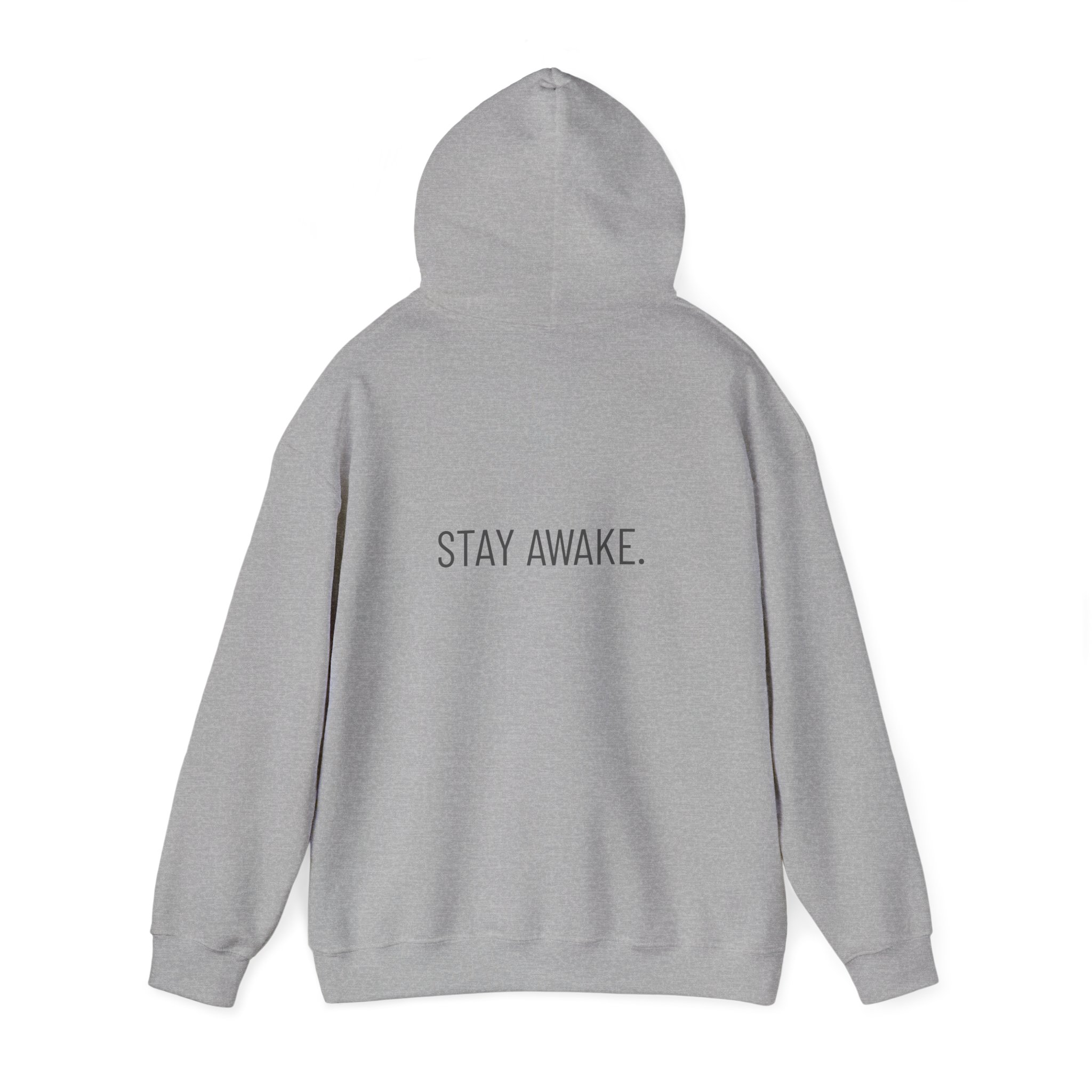 Stay Awake Hoodie — Minimal Skull Graphic Pullover - Image 4