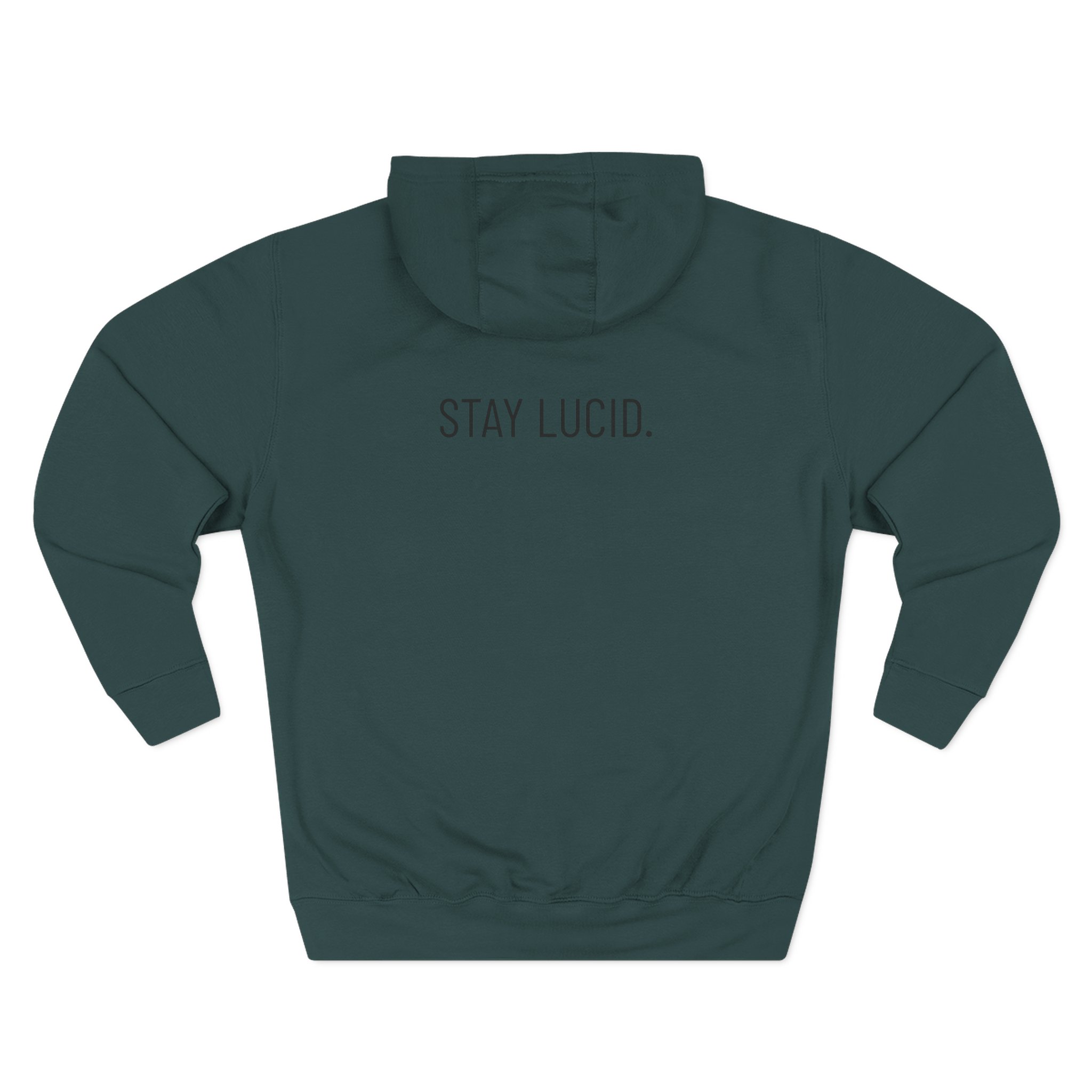 Stay Lucid Hoodie — Minimal Lunar Skull Graphic Pullover - Image 38