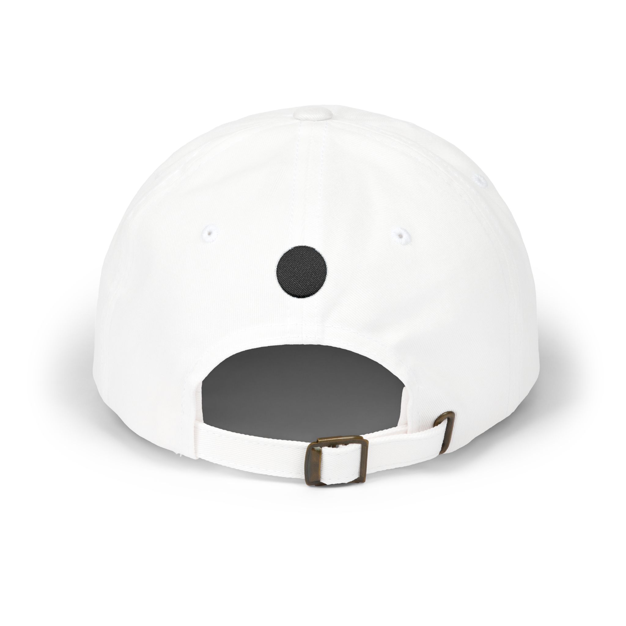 Stay Lucid Dad Cap — Minimal Embroidered White Baseball Hat - Image 2