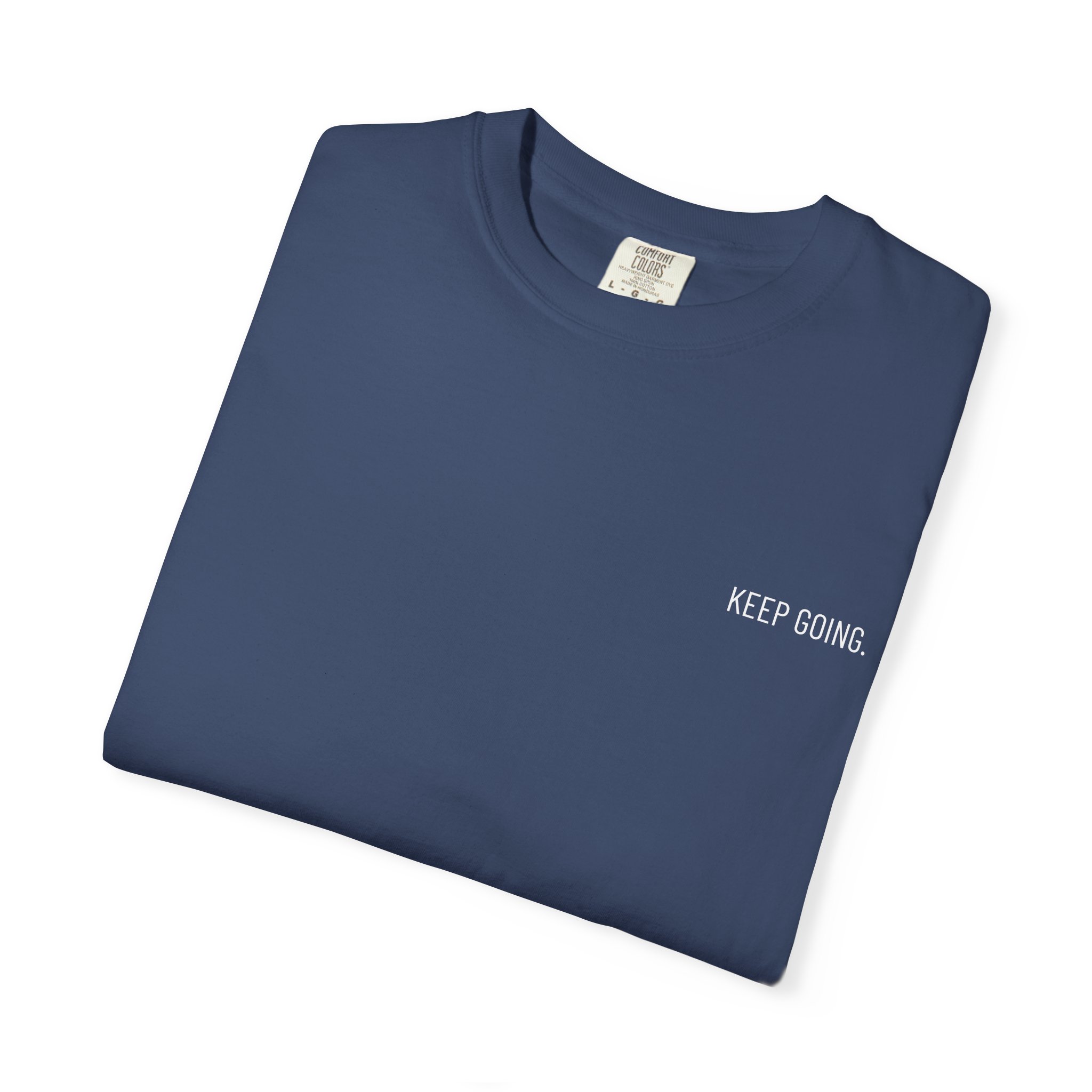 Skull Back Tee — 'Keep Going' Minimalist Garment-Dyed T-Shirt - Image 37