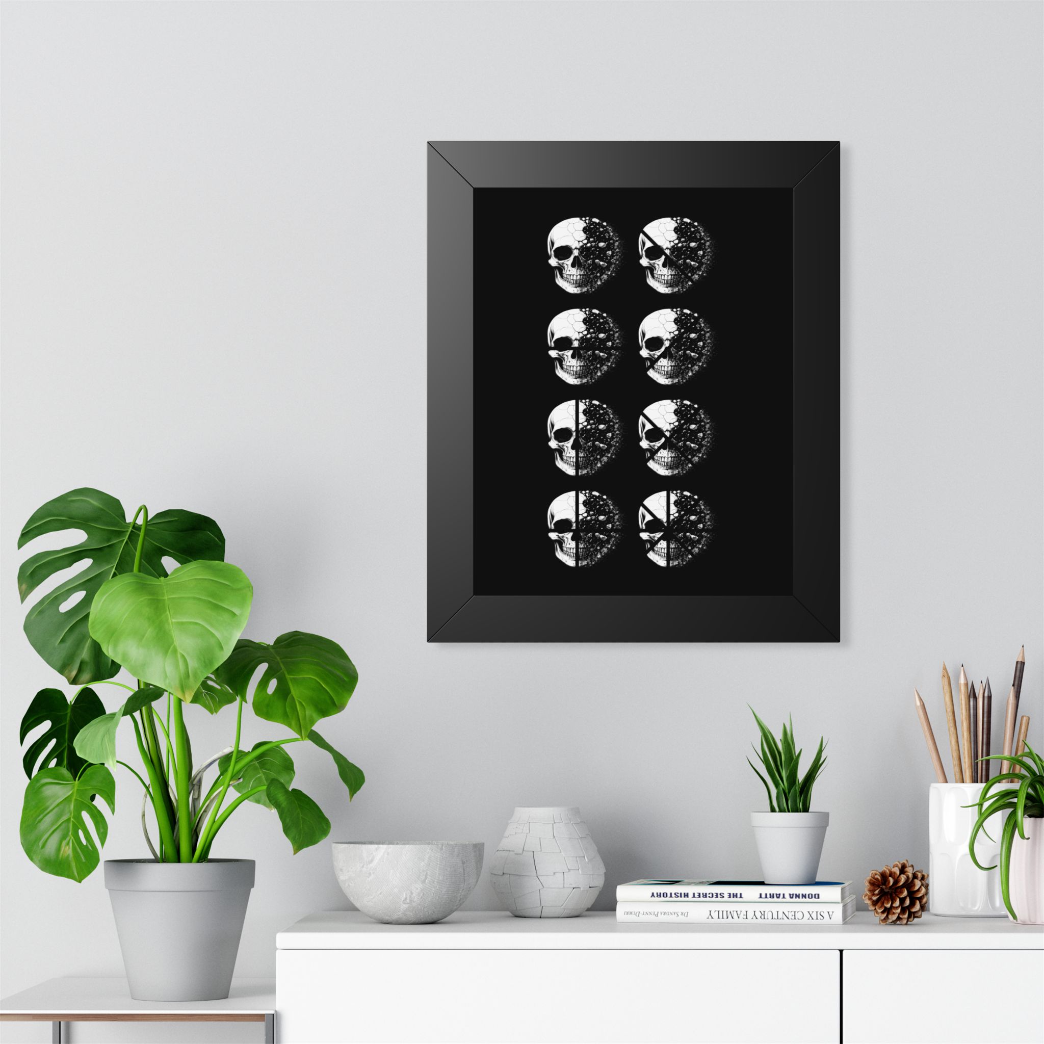 Skull Phases Framed Poster - Image 5