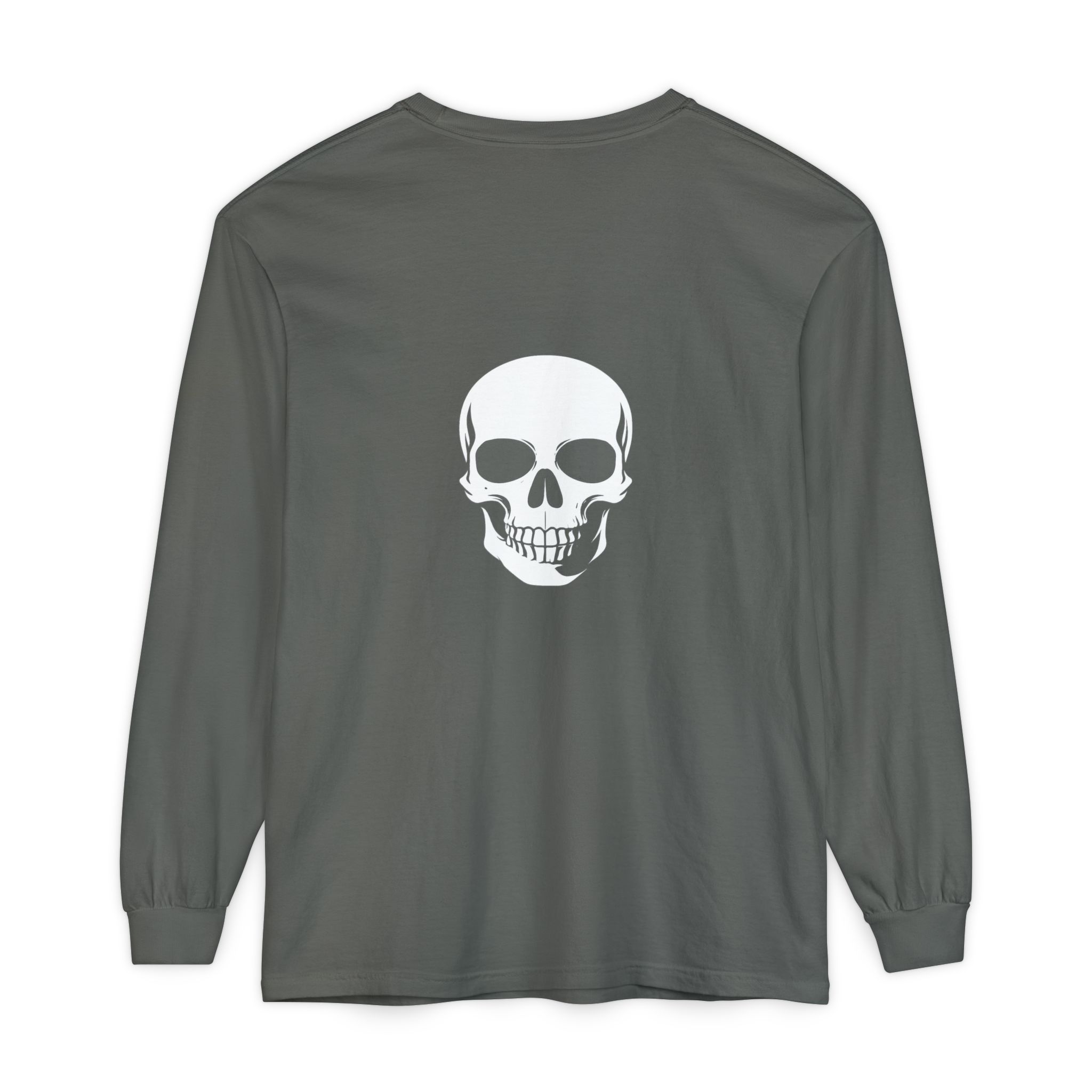 Skull Graphic Long Sleeve Tee — "Keep Going" Minimalist Motivation - Image 5