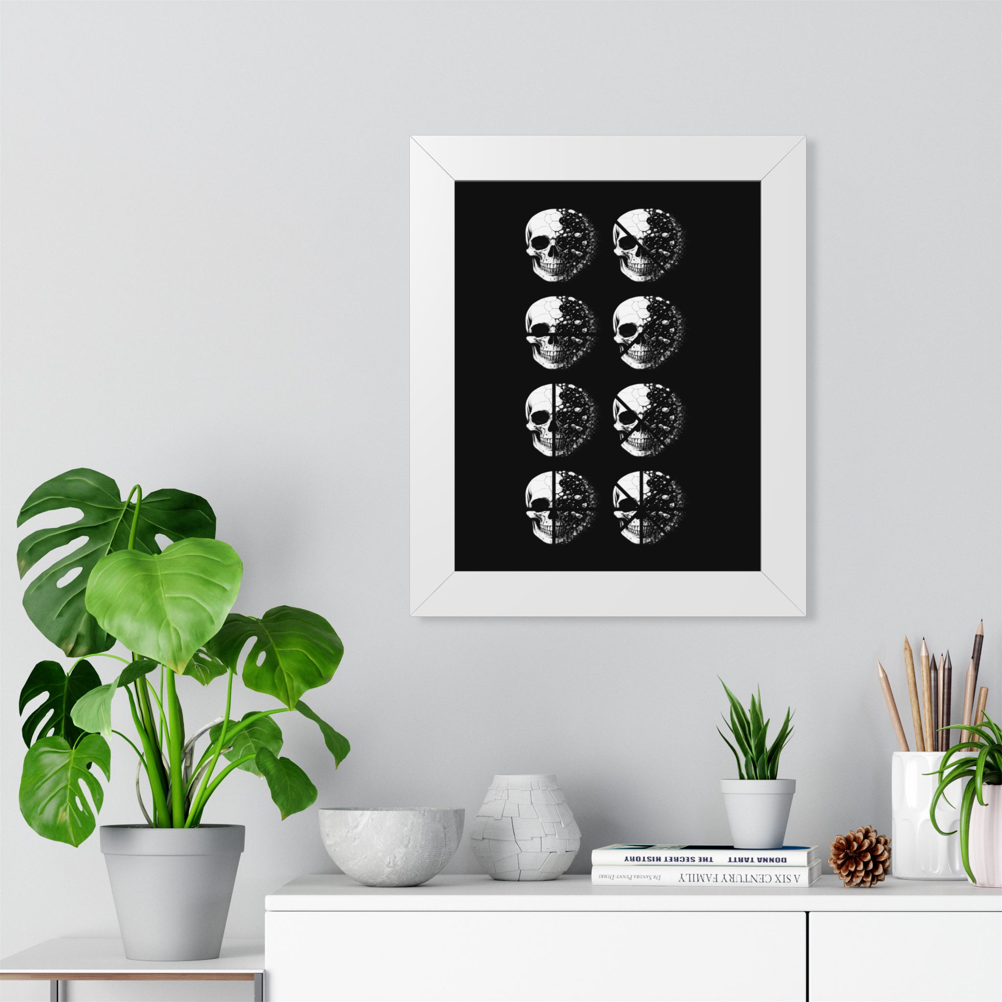 Skull Phases Framed Poster - Image 11