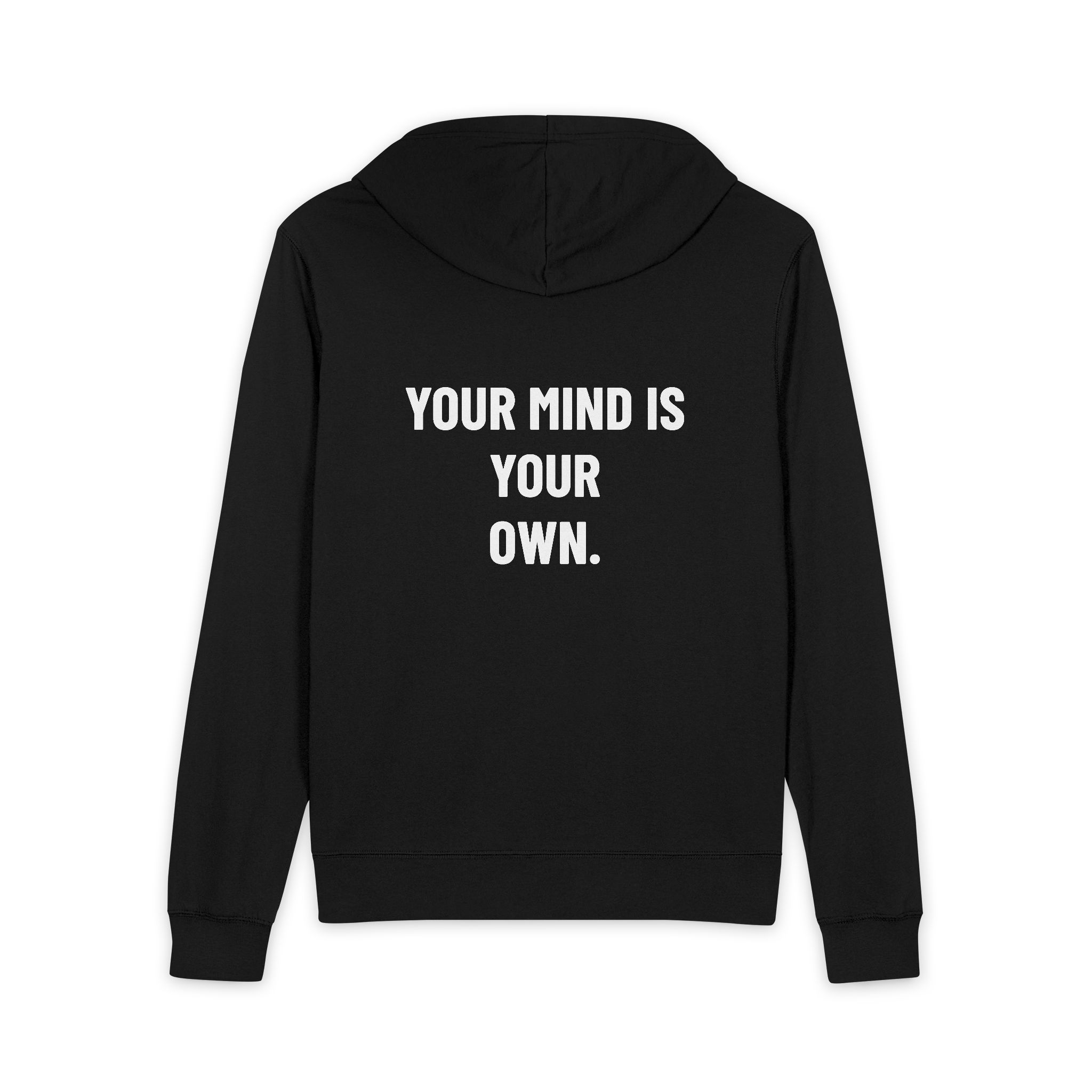 Your Mind Is Your Own Full-Zip Hoodie — Skull Accent - Image 6
