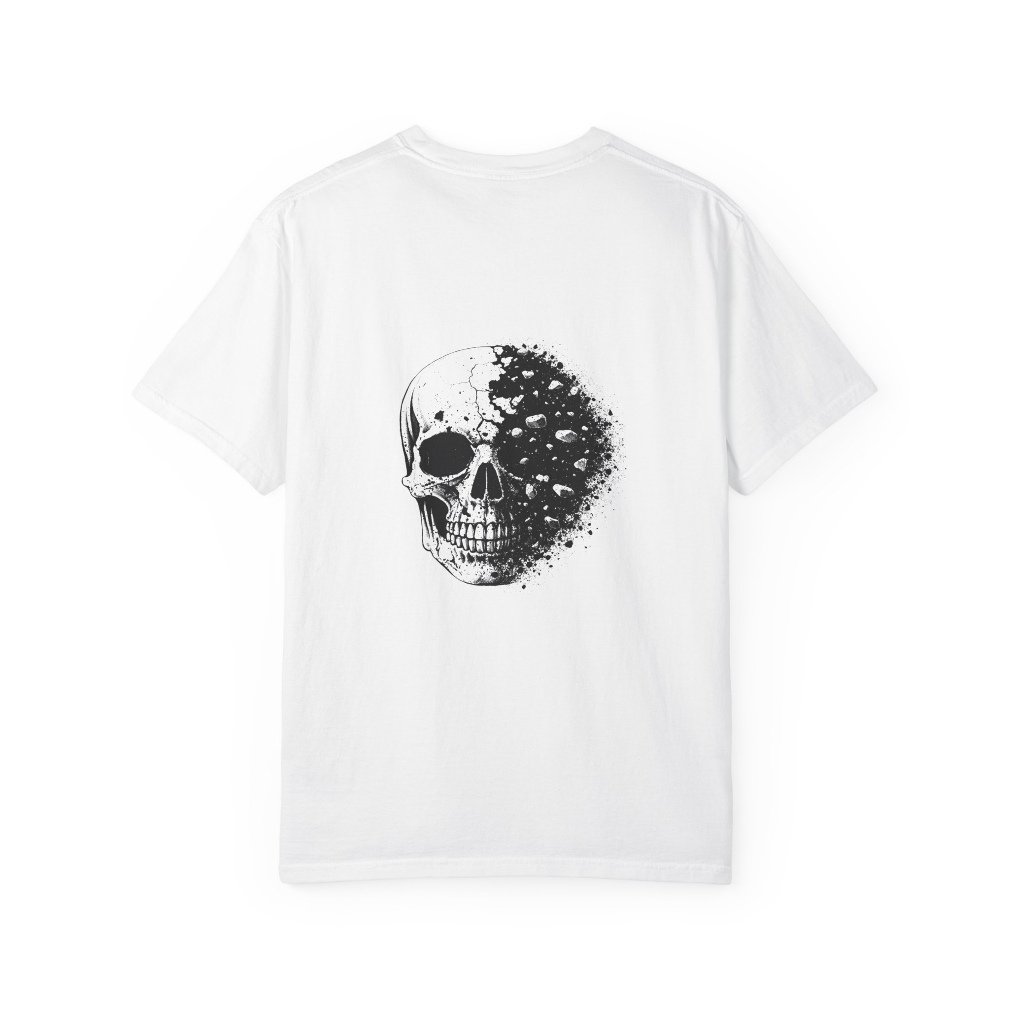 Skull Fade Graphic T-Shirt — 'I'M YOURS' Minimal Front, Distressed Back Art - Image 3