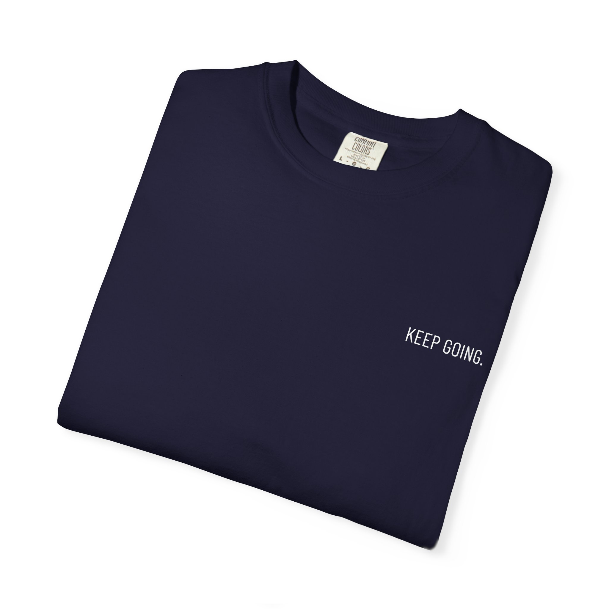 Skull Back Tee — 'Keep Going' Minimalist Garment-Dyed T-Shirt - Image 34