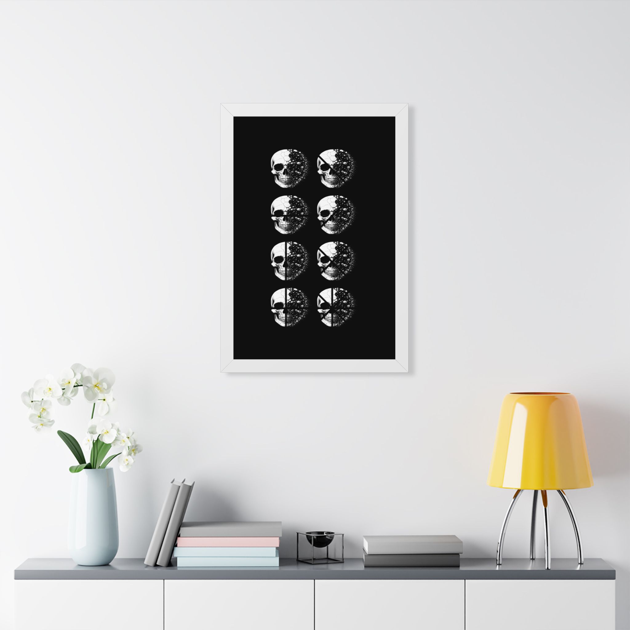 Skull Phases Framed Poster - Image 17