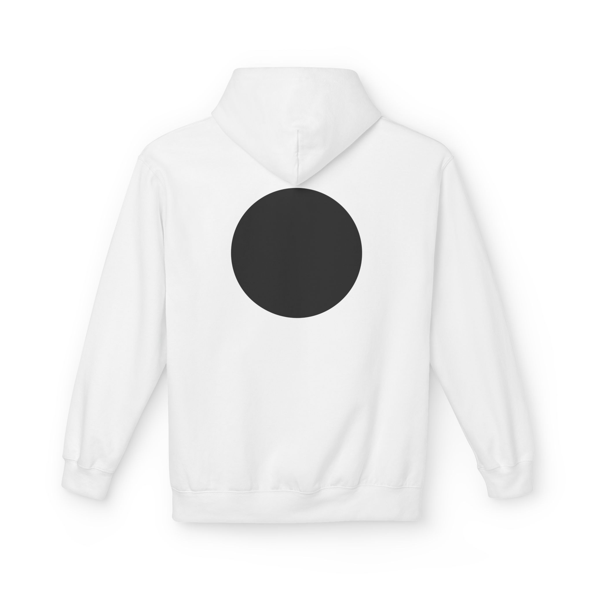 Stay Lucid Hoodie — Minimal Black Circle Graphic Pullover - Image 2