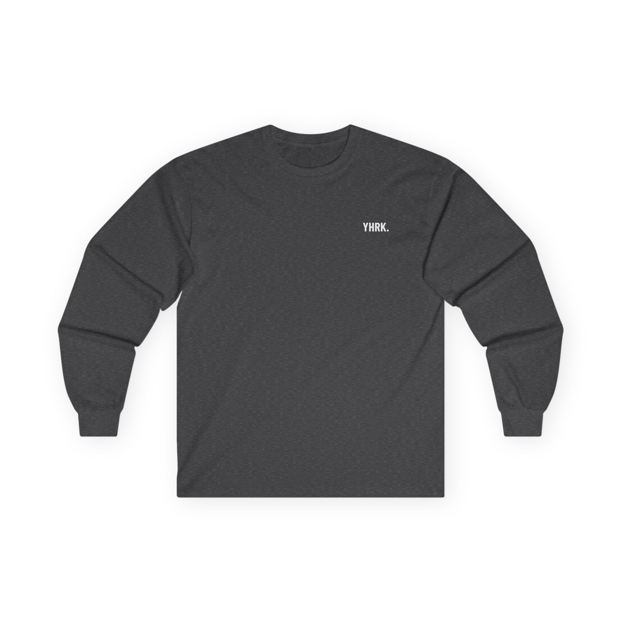 Minimal 'YHKK.' Chest Logo Long Sleeve Tee - Image 6