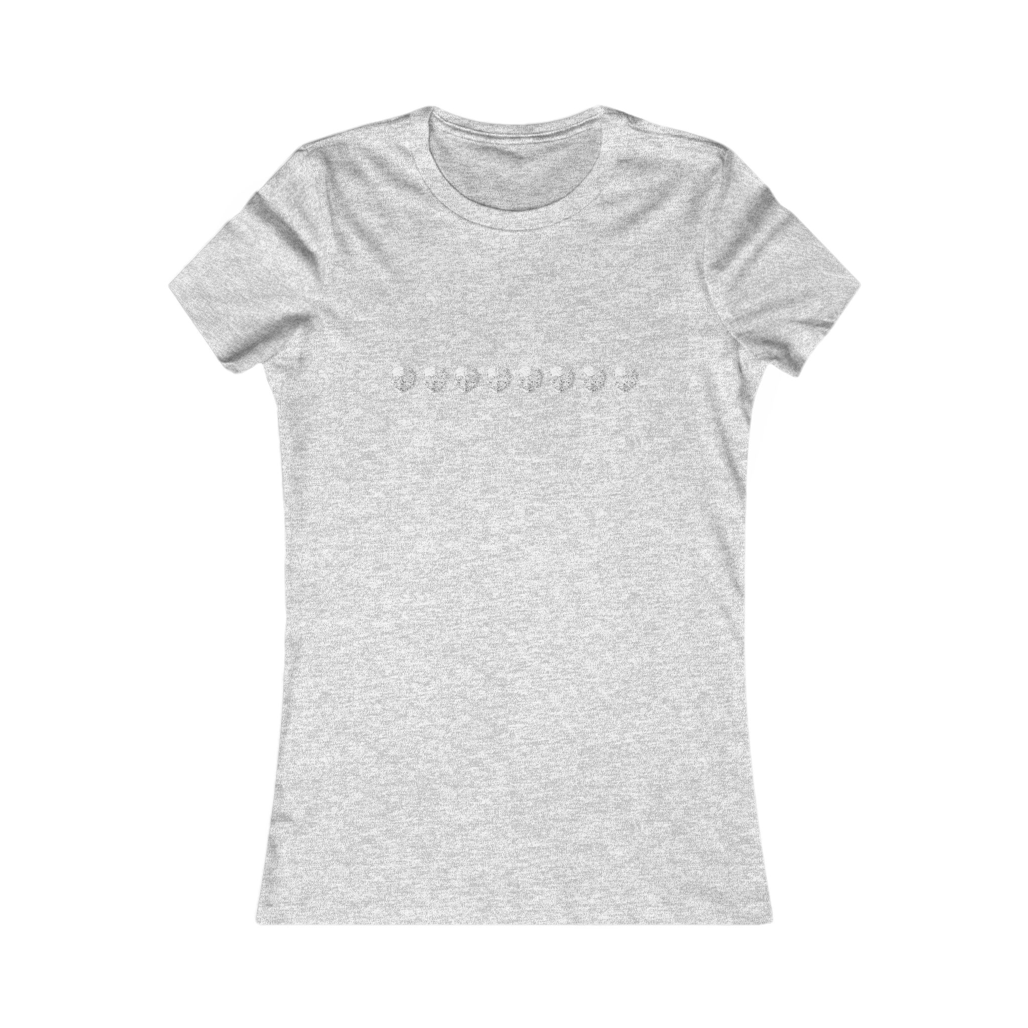 Women's Tee — Minimal Daisy Row Floral Graphic - Image 35