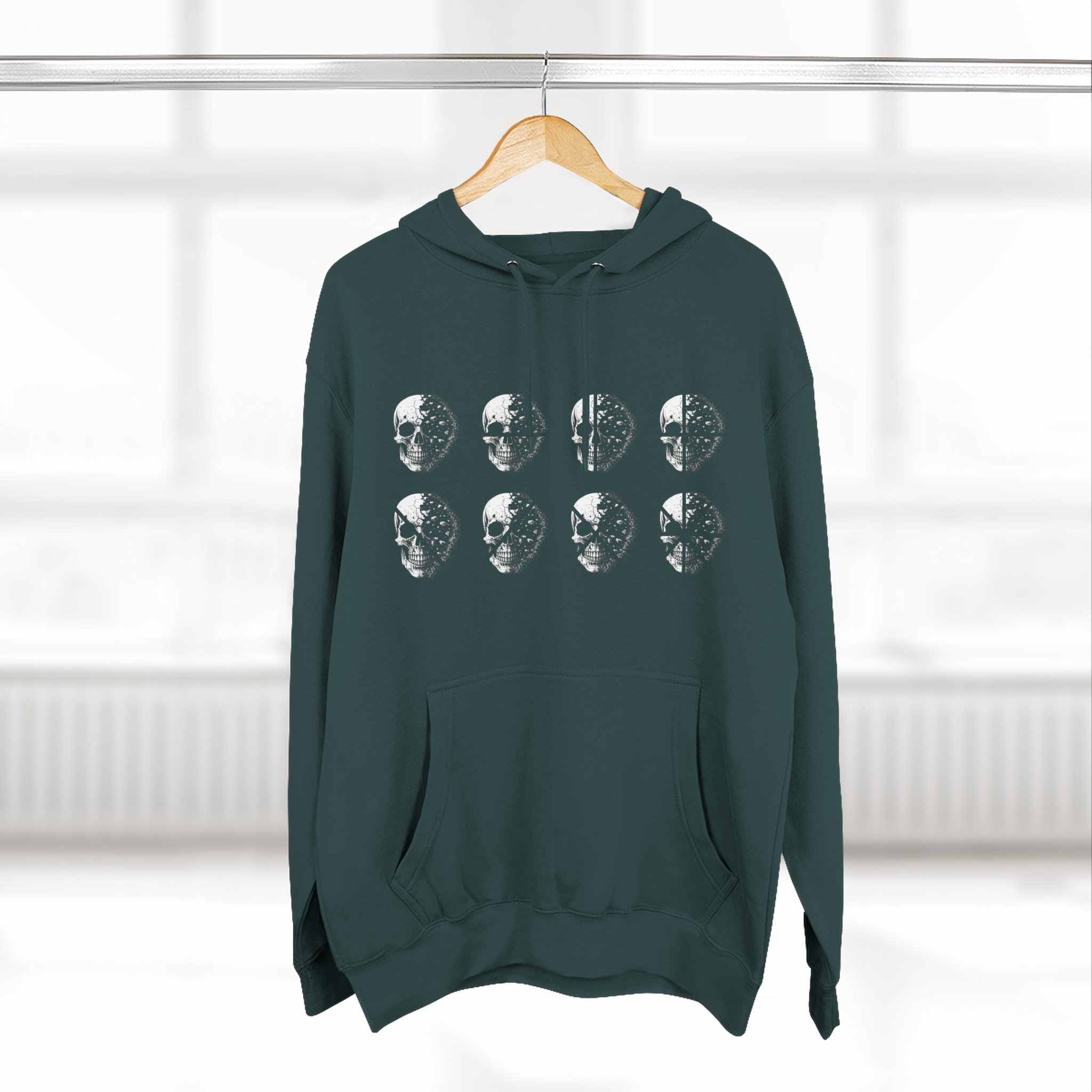 Stay Lucid Hoodie — Minimal Lunar Skull Graphic Pullover - Image 40
