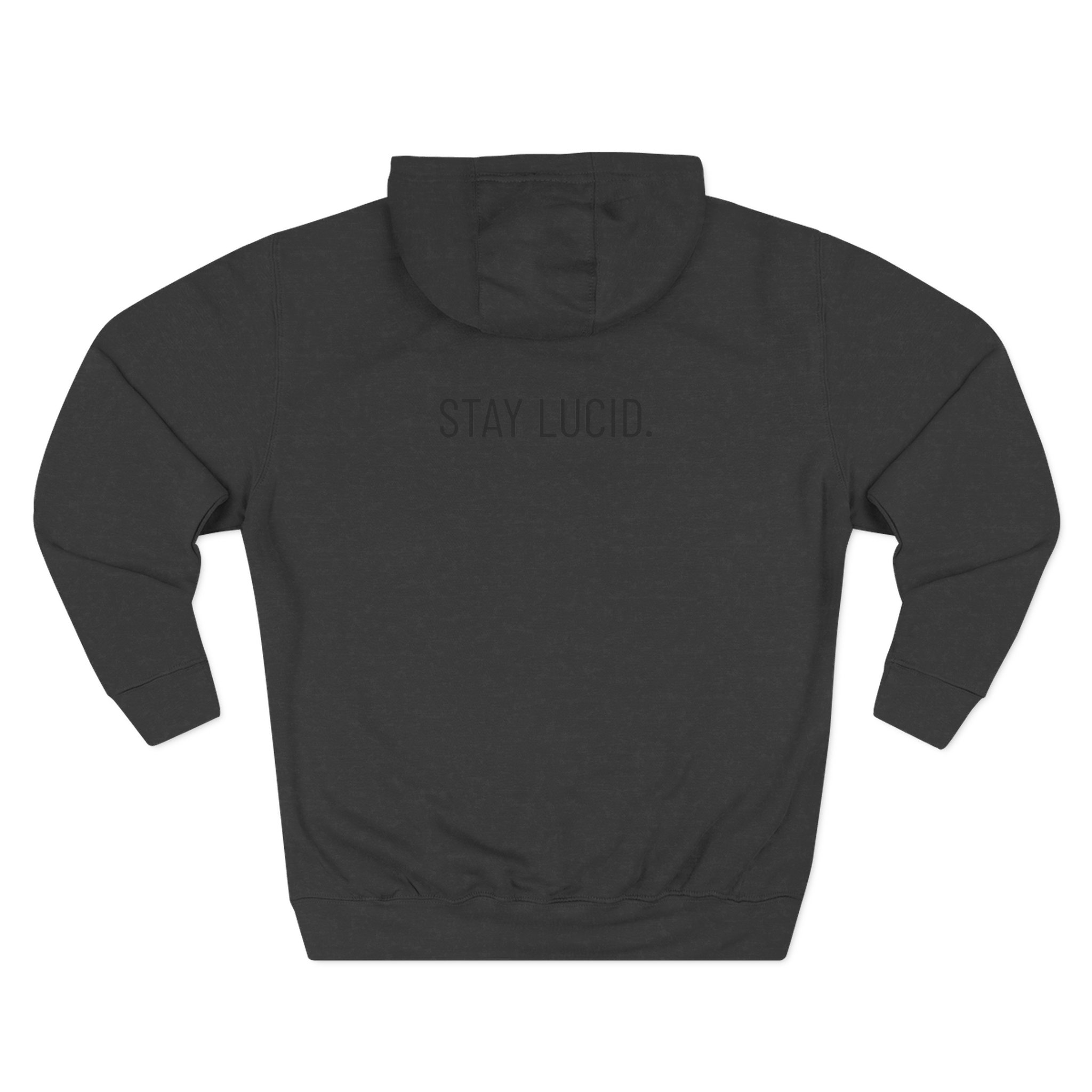 Stay Lucid Hoodie — Minimal Lunar Skull Graphic Pullover - Image 10