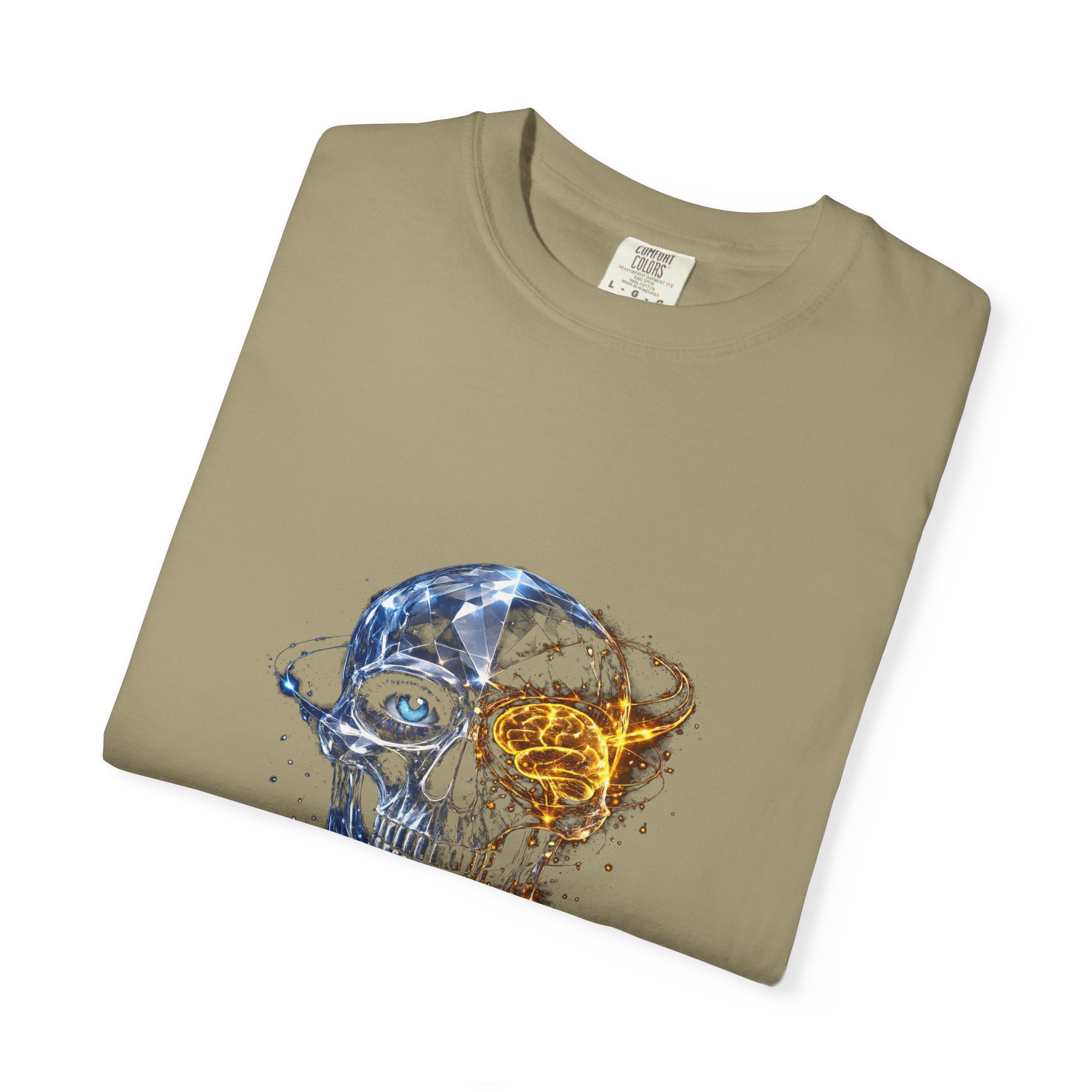 Skull and Rose Art Tee — Watercolor Skull Graphic T-Shirt - Image 19