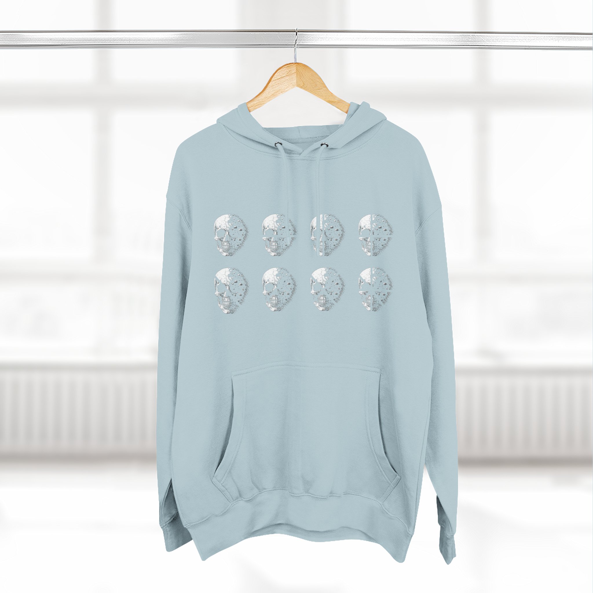 Stay Lucid Hoodie — Minimal Lunar Skull Graphic Pullover - Image 36