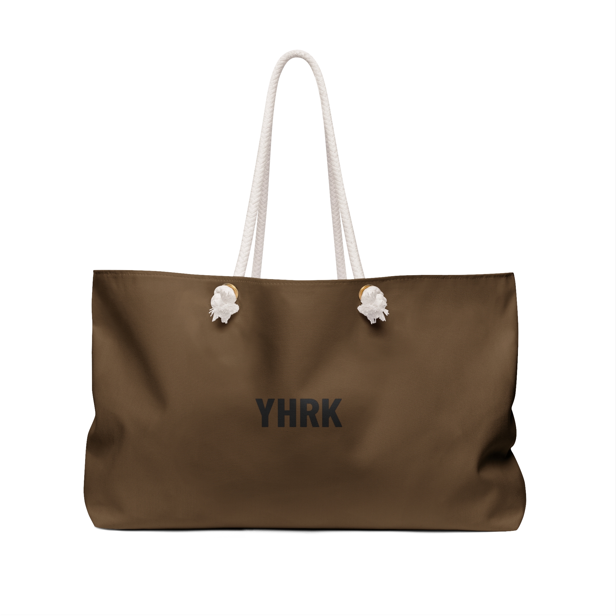 Follow The Money Weekender Bag — Brown Canvas Travel Tote - Image 3