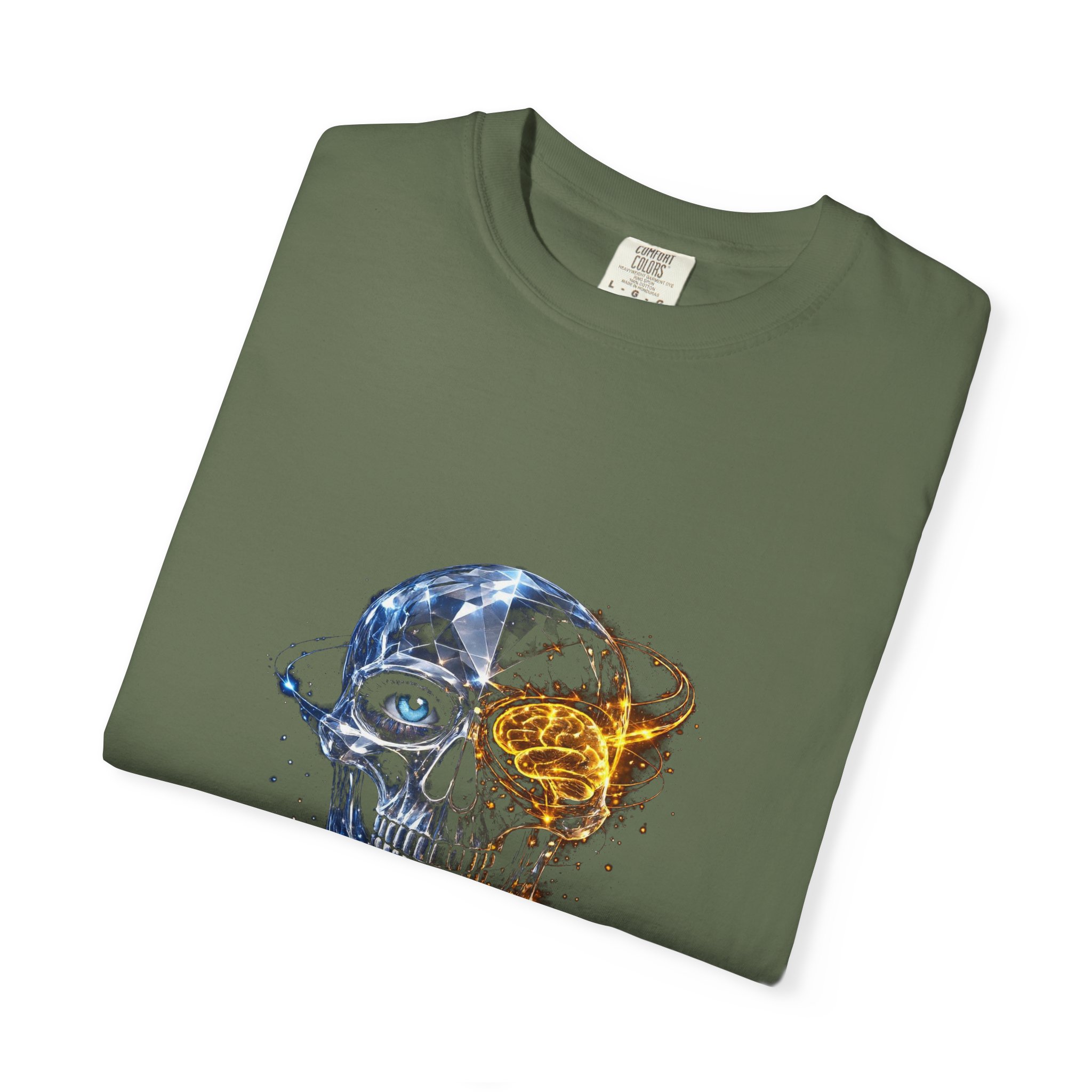 Skull and Rose Art Tee — Watercolor Skull Graphic T-Shirt - Image 31
