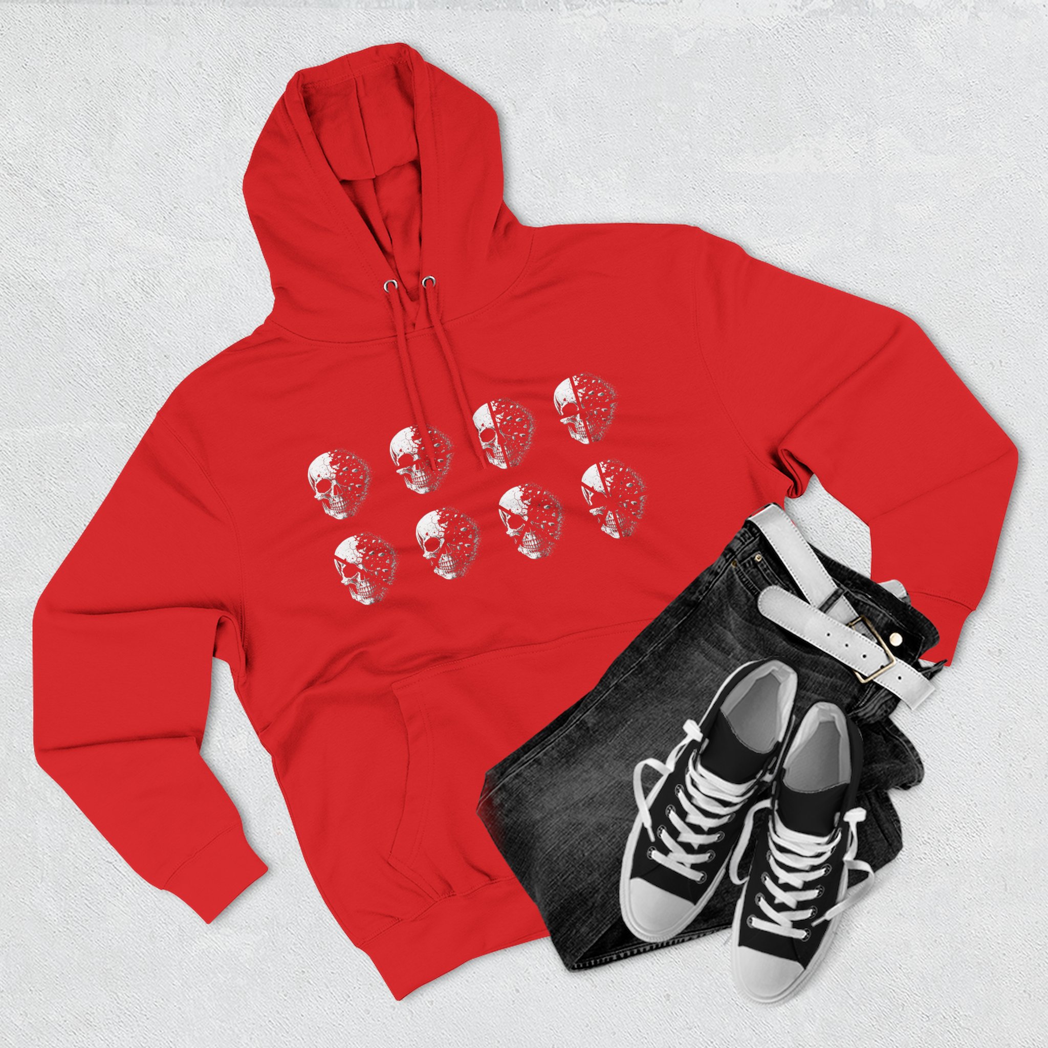 Stay Lucid Hoodie — Minimal Lunar Skull Graphic Pullover - Image 55