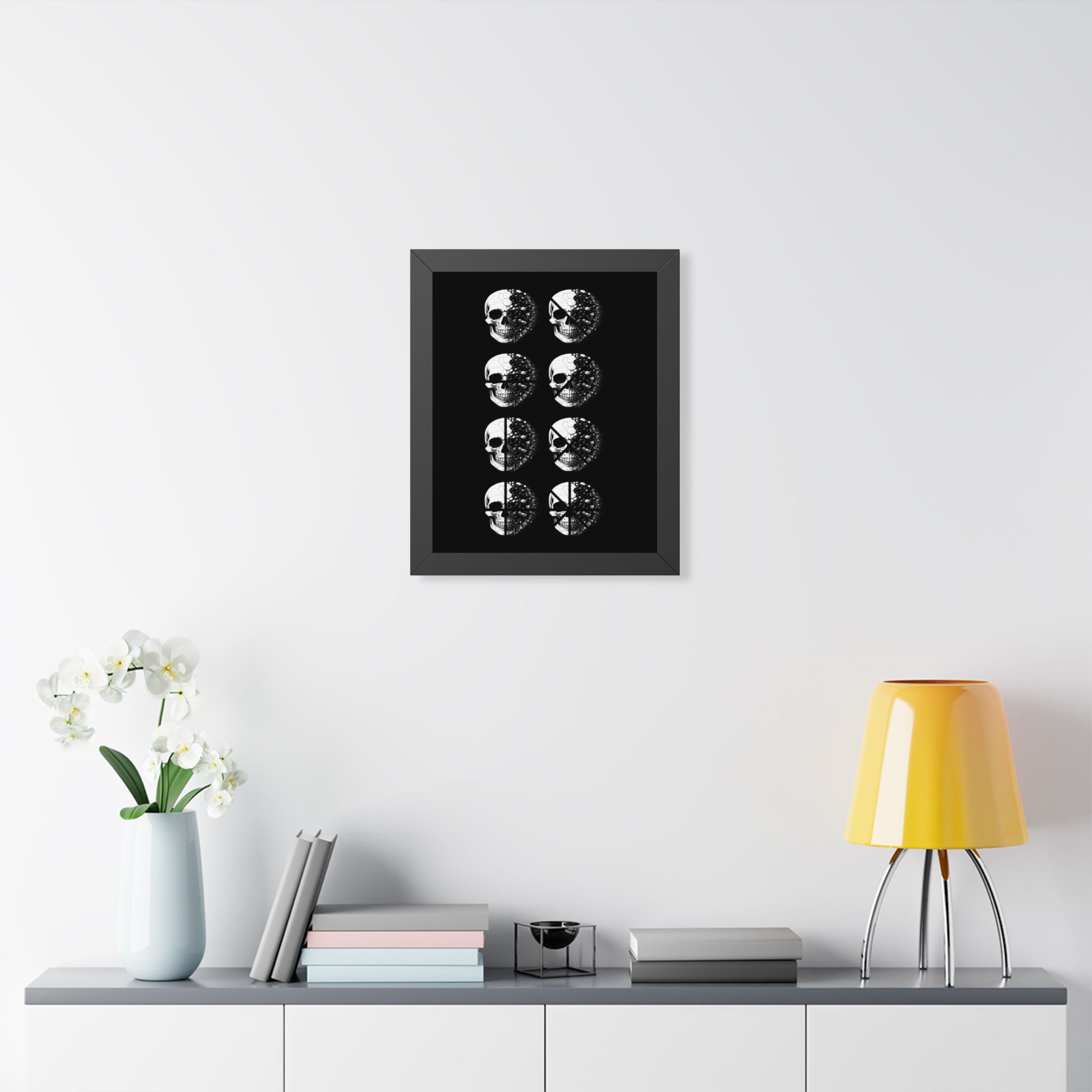 Skull Phases Framed Poster - Image 3