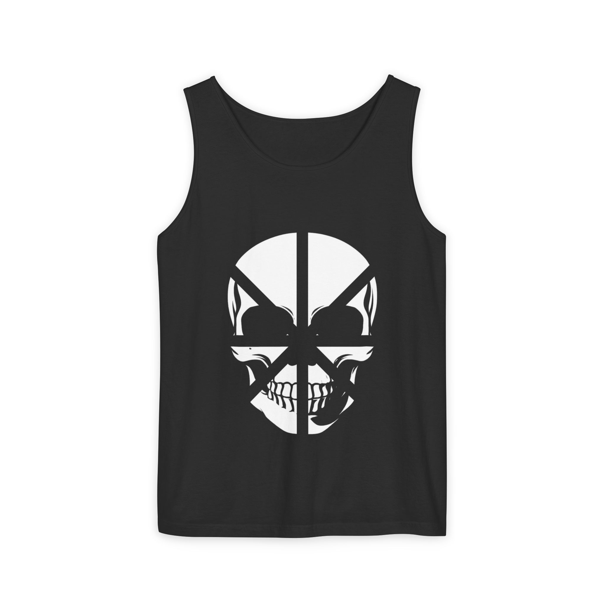 Alien Skull Tank Top — Subtle Sci‑Fi Skull Graphic Sleeveless Tee - Image 32