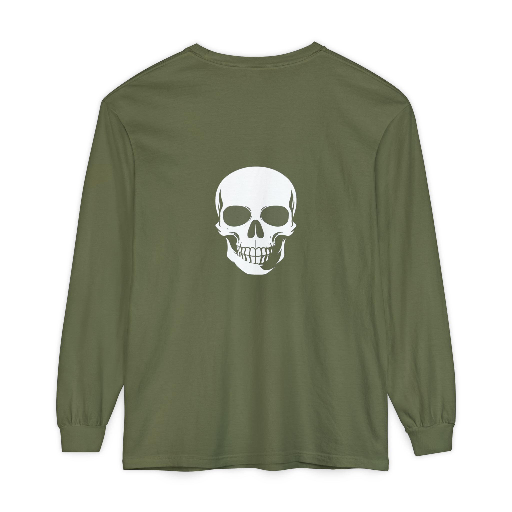 Skull Graphic Long Sleeve Tee — "Keep Going" Minimalist Motivation - Image 7