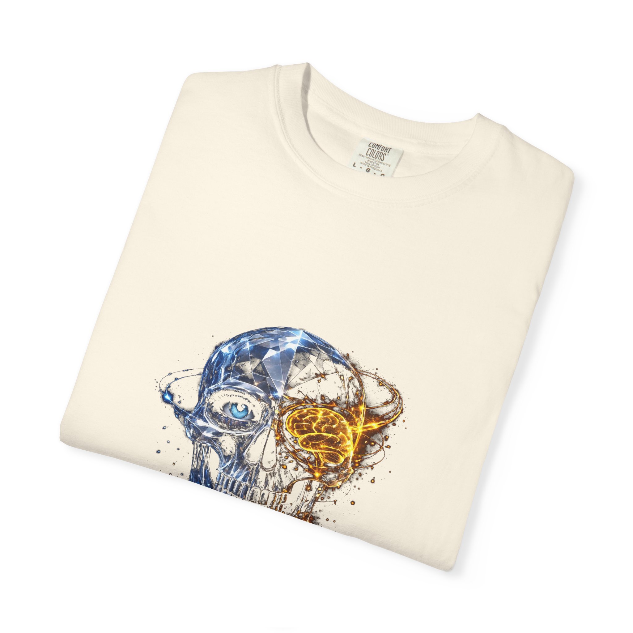 Skull and Rose Art Tee — Watercolor Skull Graphic T-Shirt - Image 16