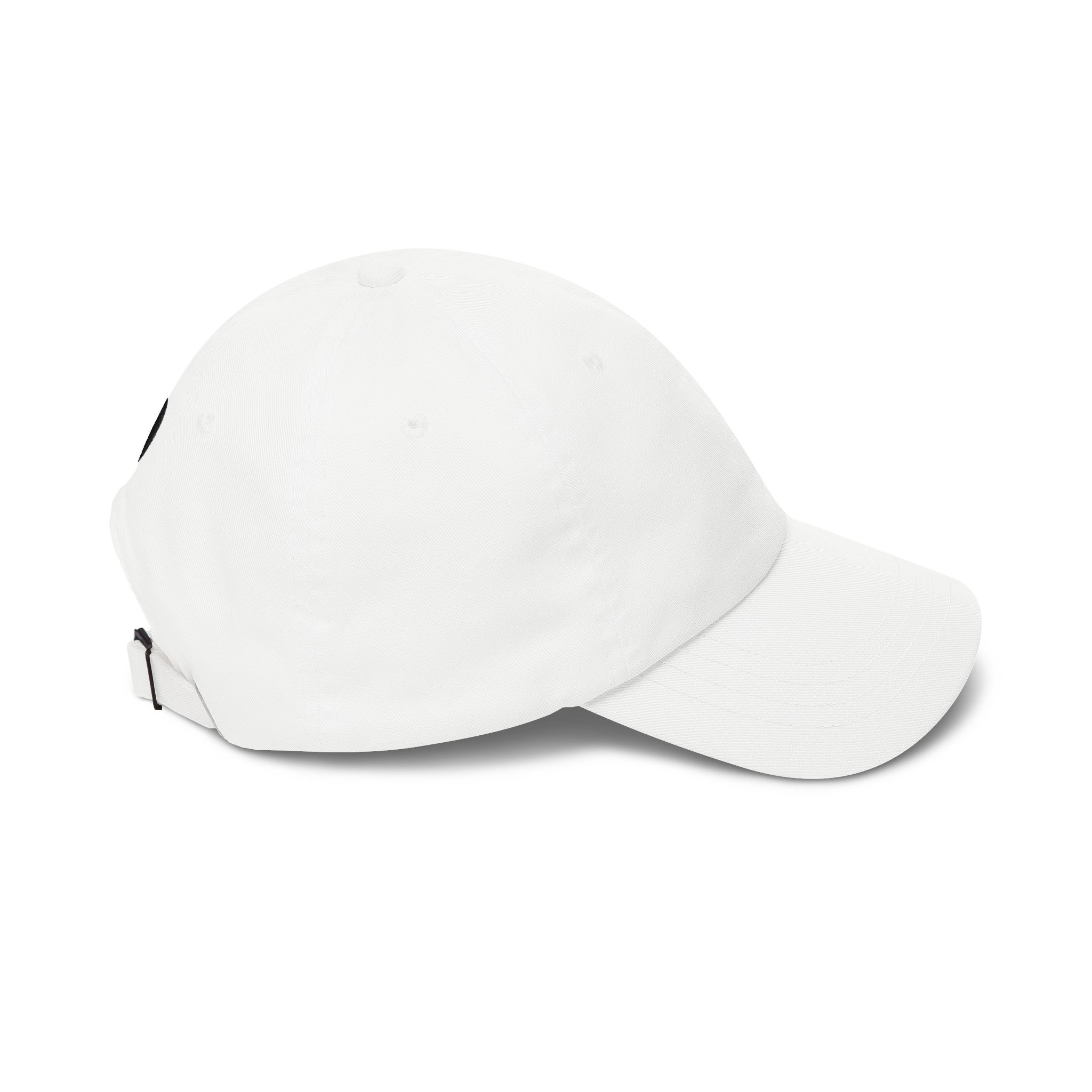Stay Lucid Dad Cap — Minimal Embroidered White Baseball Hat - Image 4