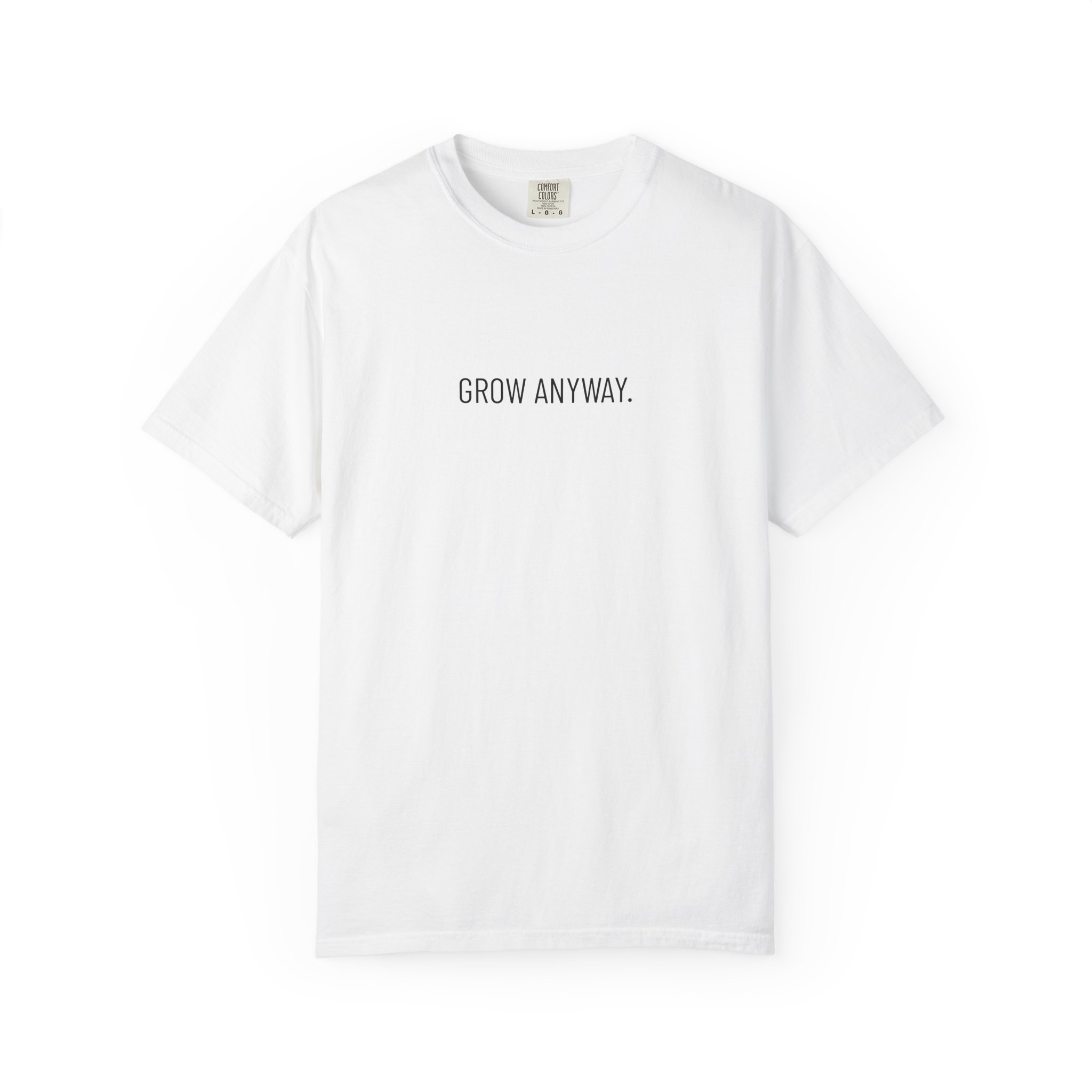 Grow Anyway T-Shirt — Minimalist Moon Phase Graphic Tee - Image 2