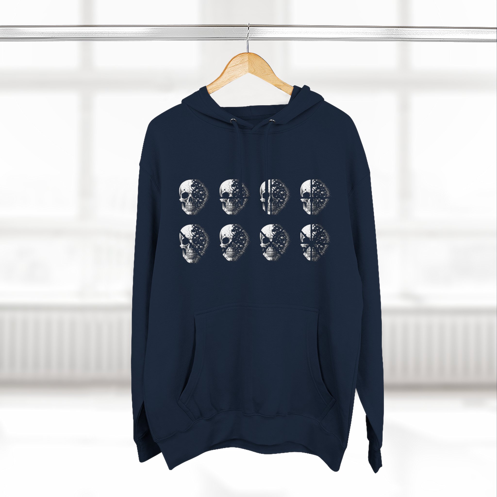 Stay Lucid Hoodie — Minimal Lunar Skull Graphic Pullover - Image 48