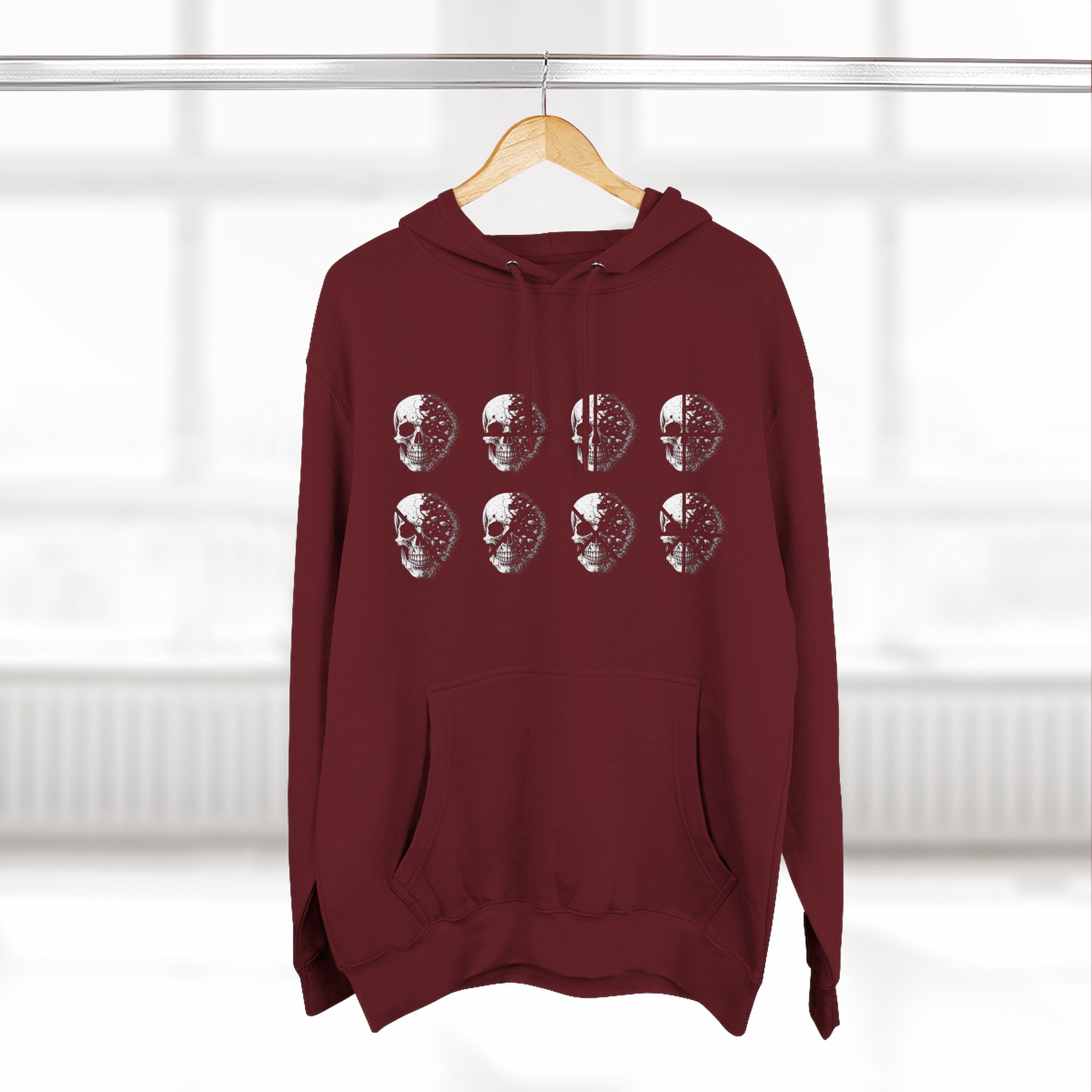 Stay Lucid Hoodie — Minimal Lunar Skull Graphic Pullover - Image 60